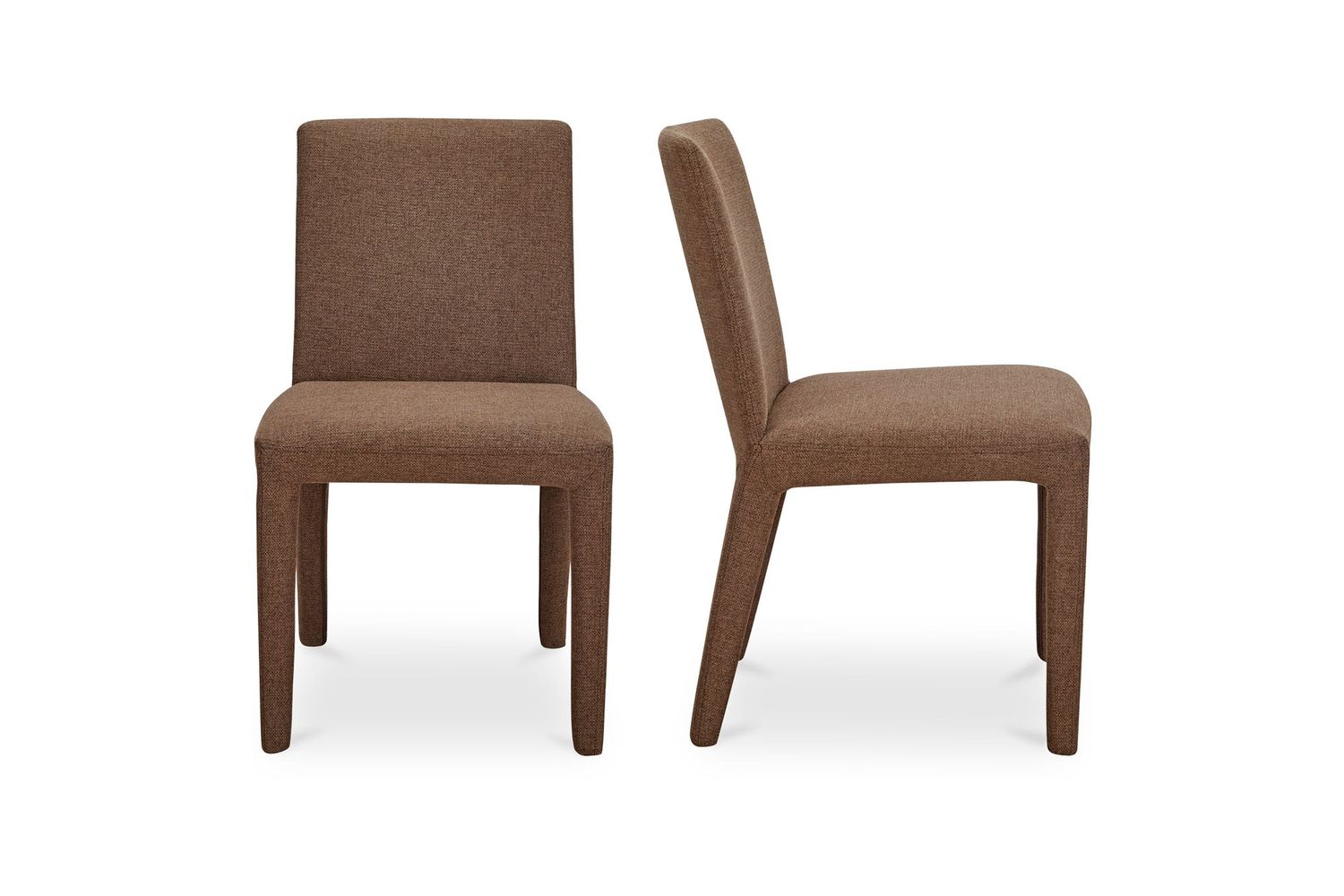 Moe's Monte Contemporary Dining Chair Set of 2 - Brown