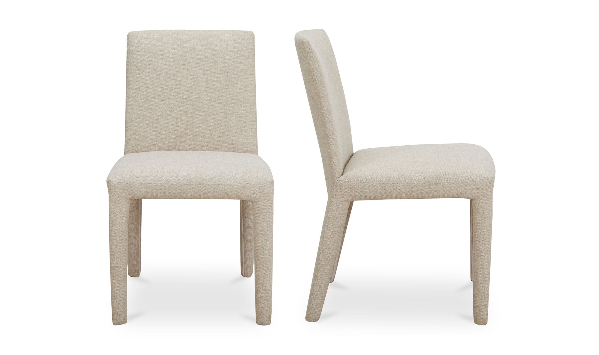 Moe's - Monte Contemporary Dining Chair Set of 2 in Beige