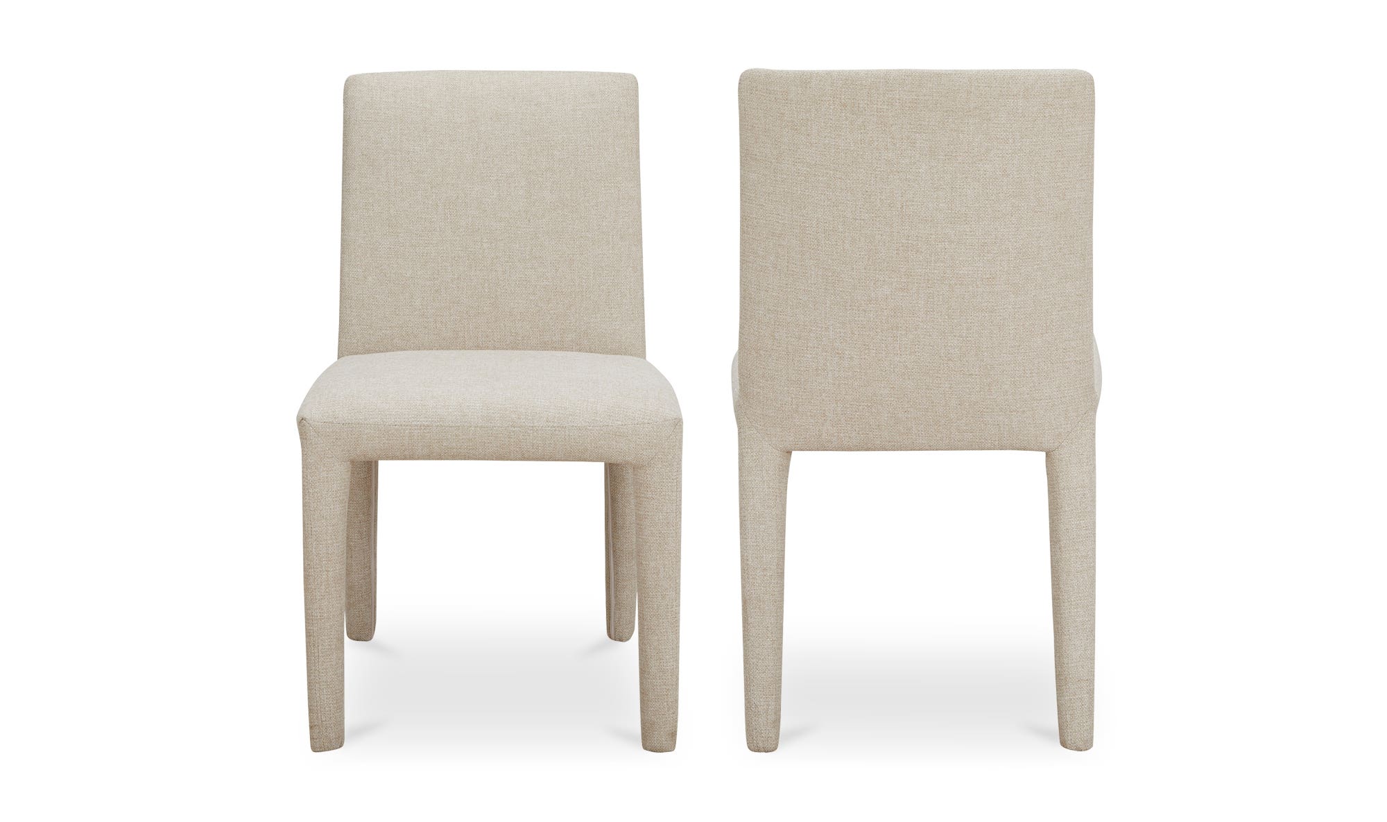 Moe's - Monte Contemporary Dining Chair Set of 2 in Beige