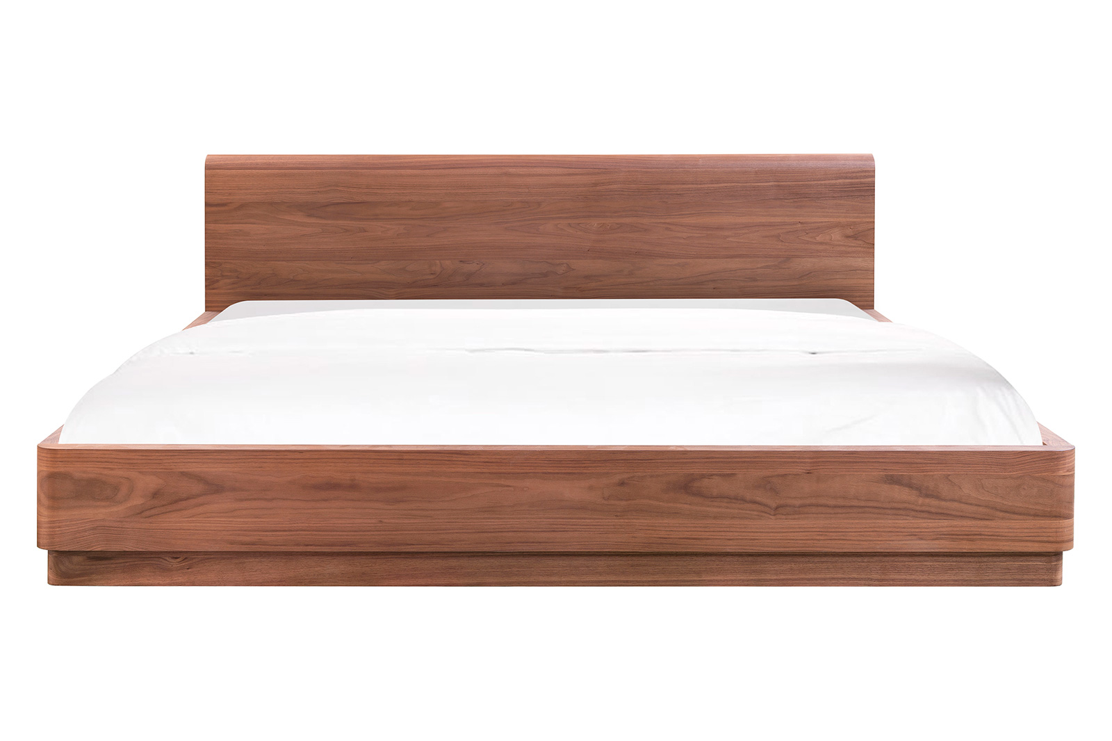 Moe's Round Off Bed - Walnut, King