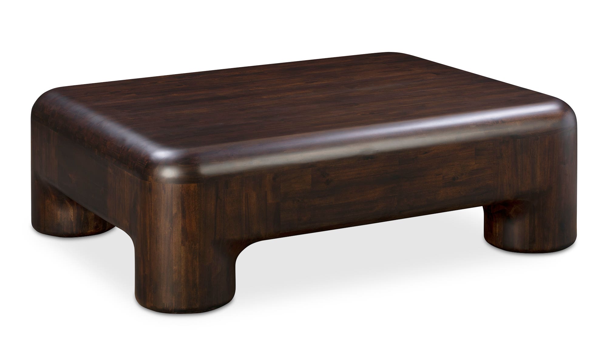 Moe's - Rowan Mid-Century Modern Coffee Table in Dark Brown