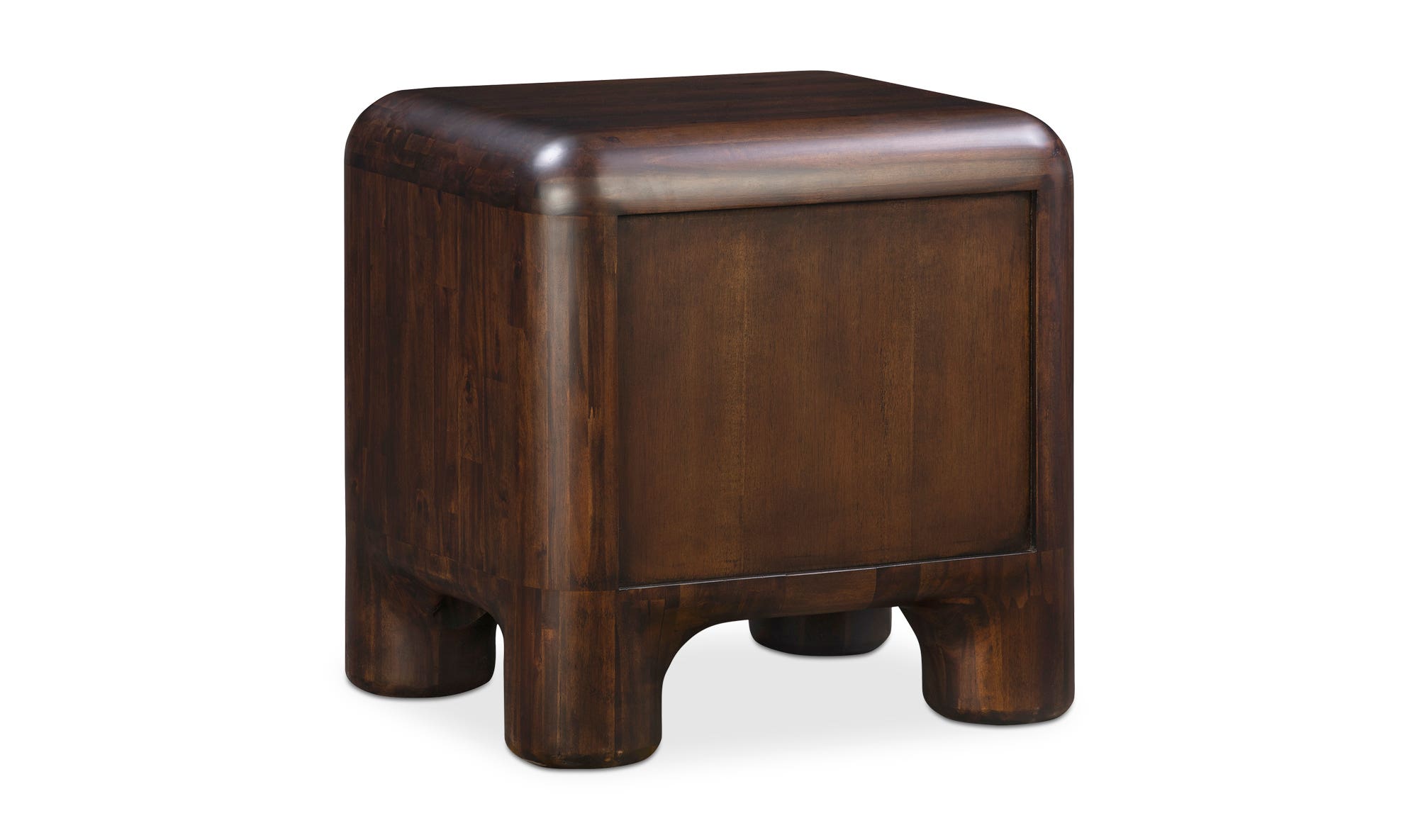 Moe's - Rowan Mid-Century Modern Nightstand in Dark Brown