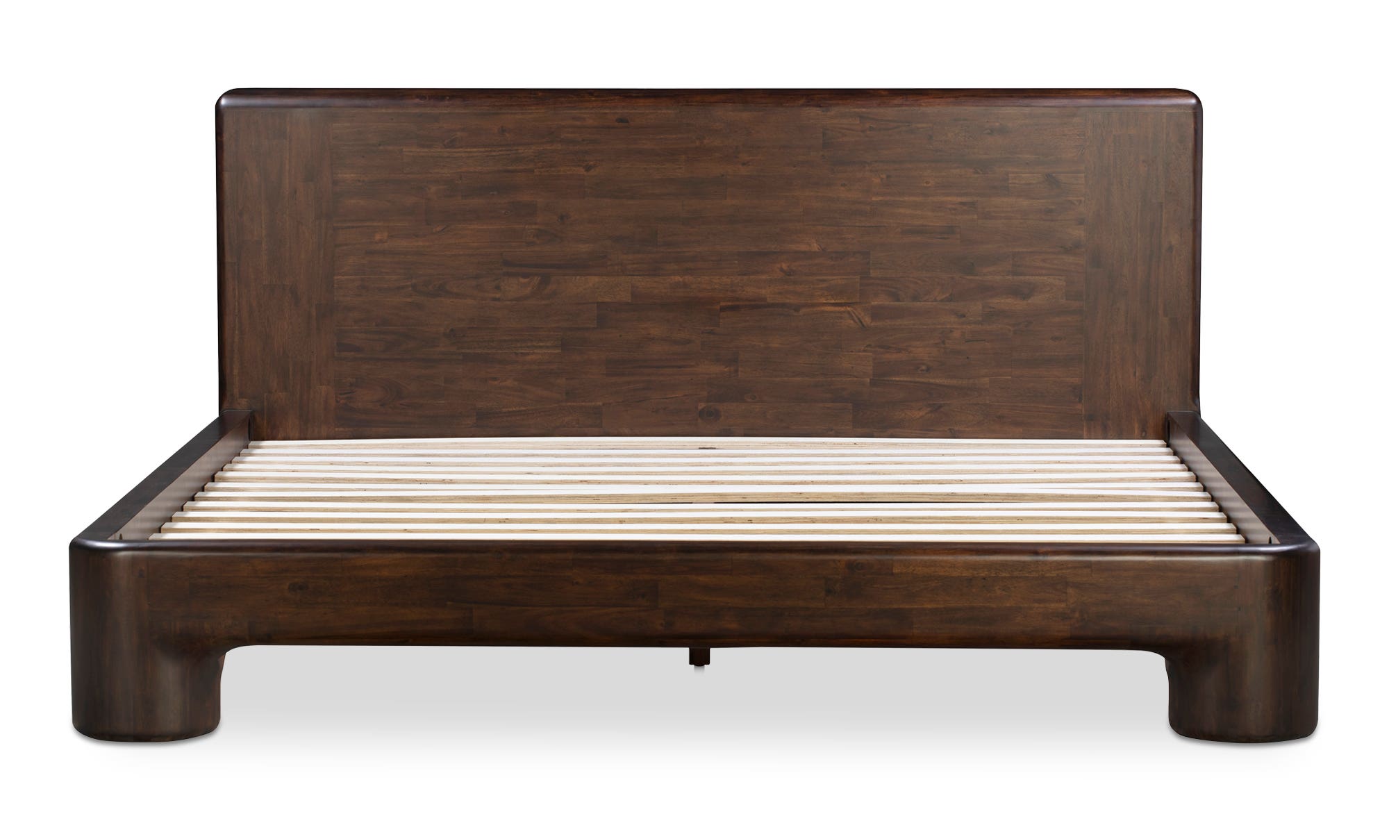 Moe's Rowan Mid-Century Modern King Size Bed - Dark Brown