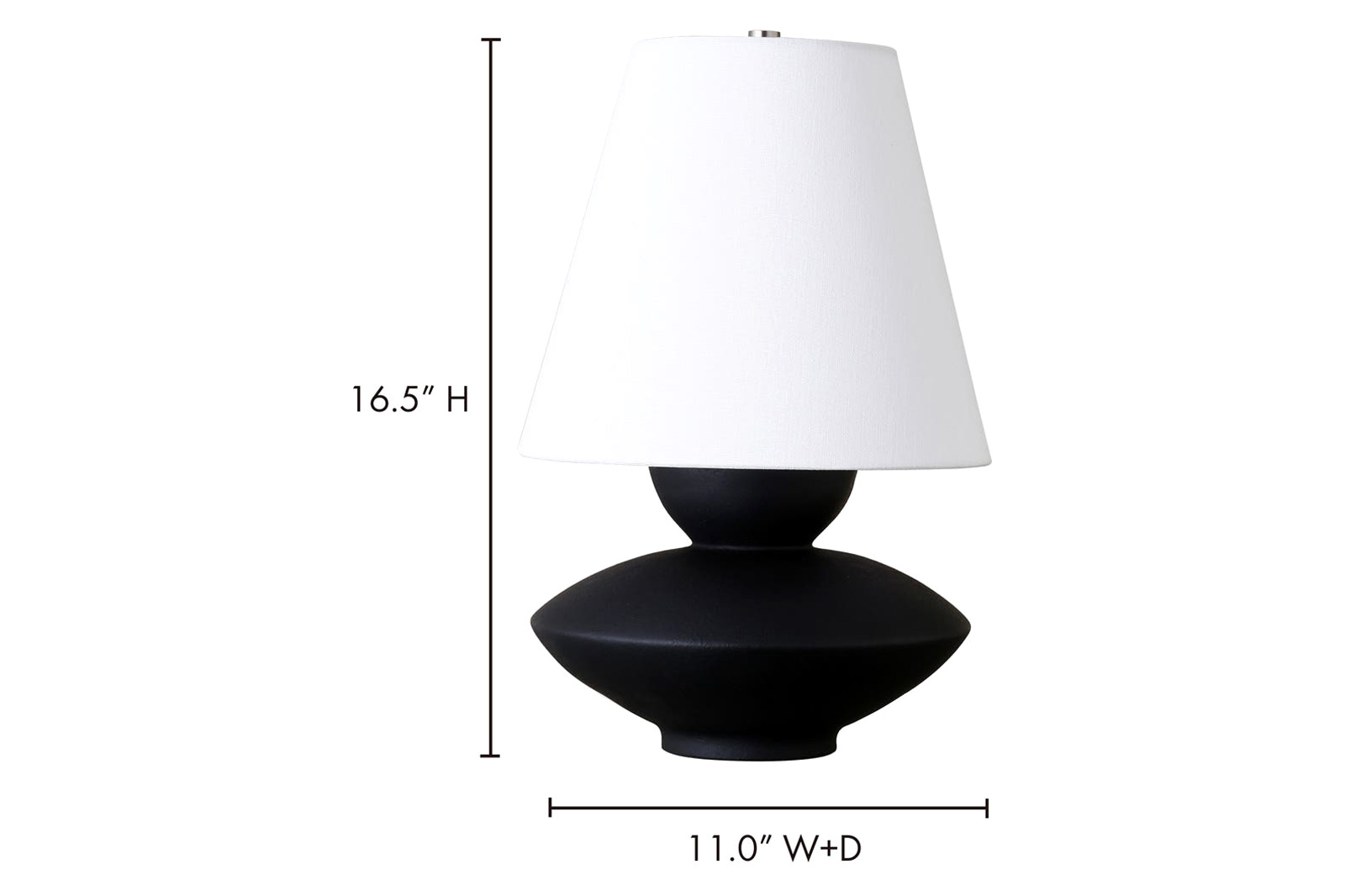 Moe's Dell Table Lamp - Black