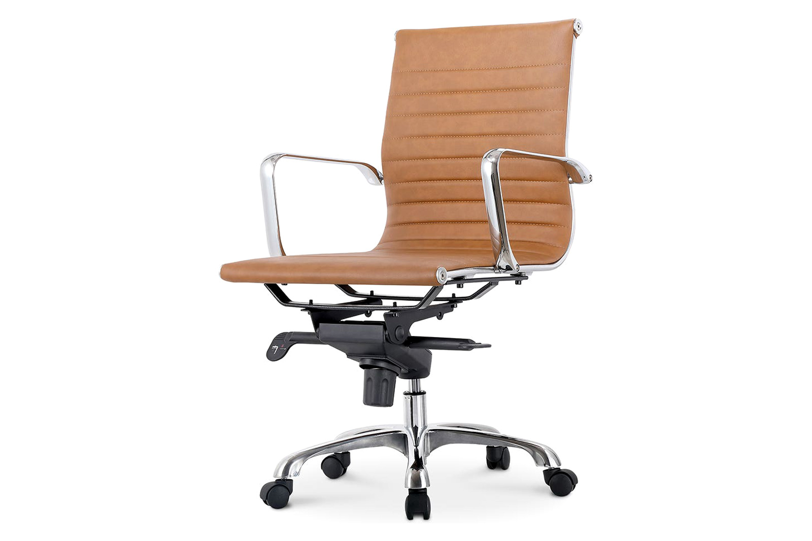 Moe's Studio Office Chair Low Back - Tan