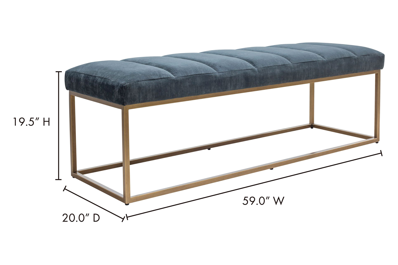 Moe's Katie Bench - Blue