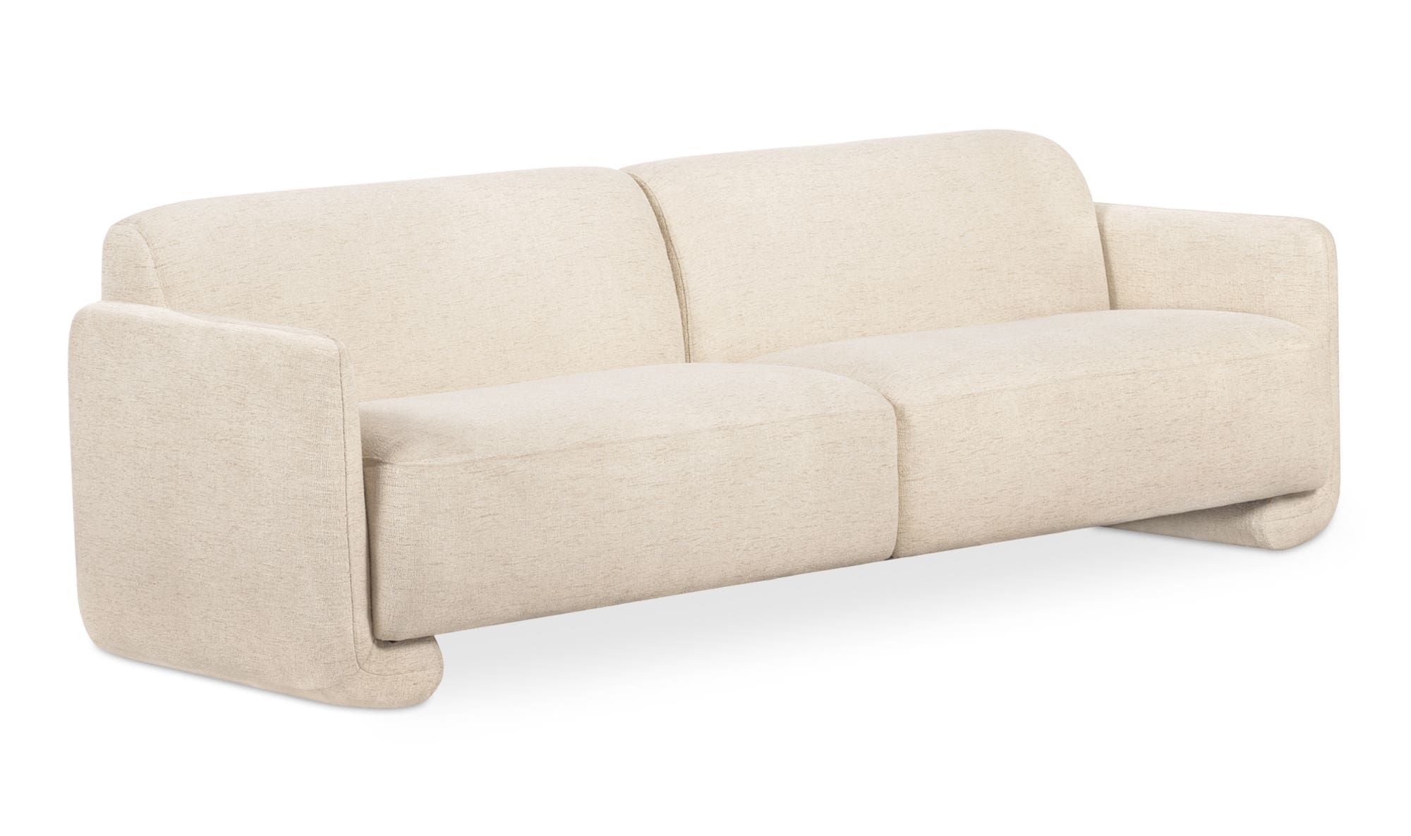 Moe's Fallon Contemporary Sofa - Flecked Ivory