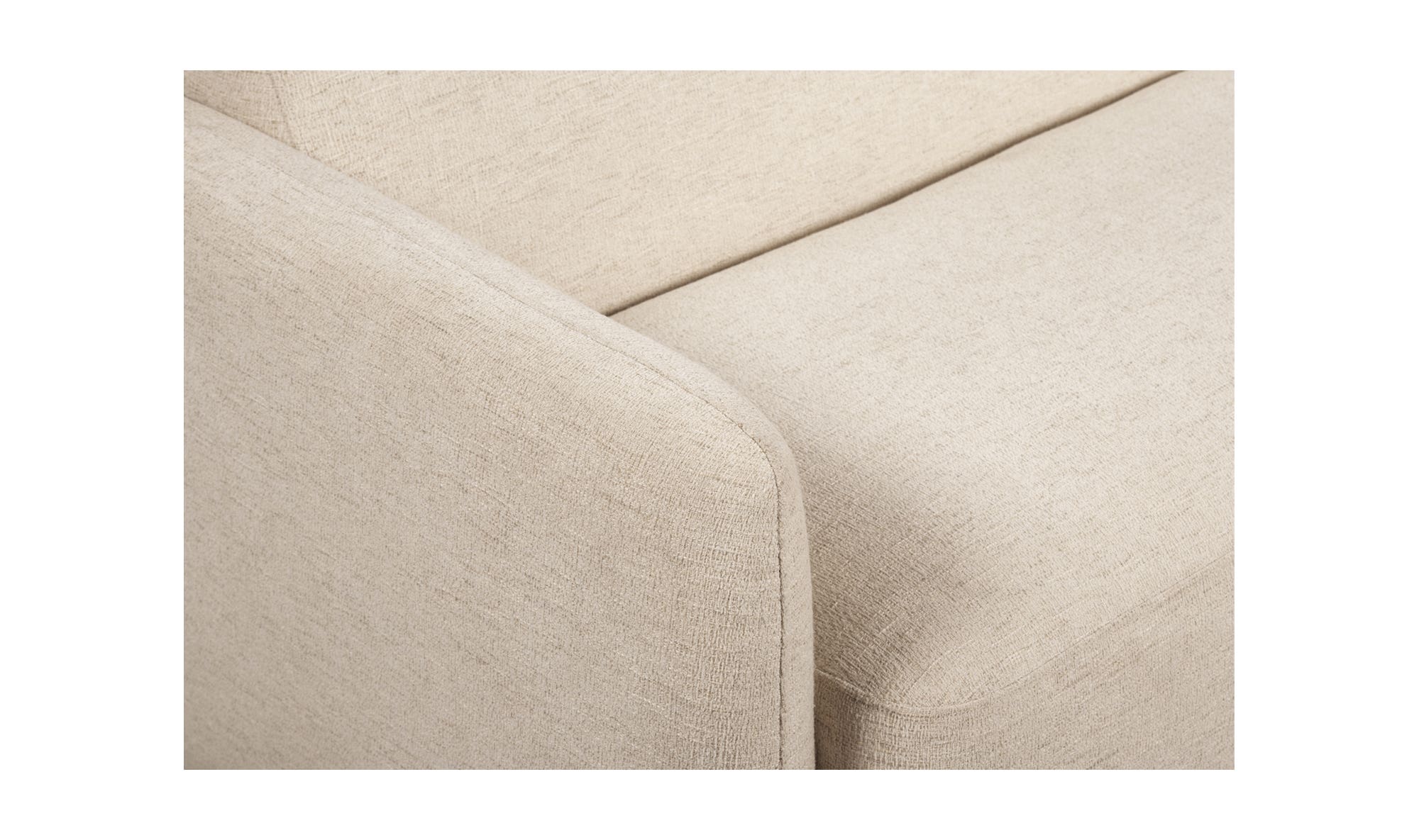 Moe's Fallon Contemporary Sofa - Flecked Ivory