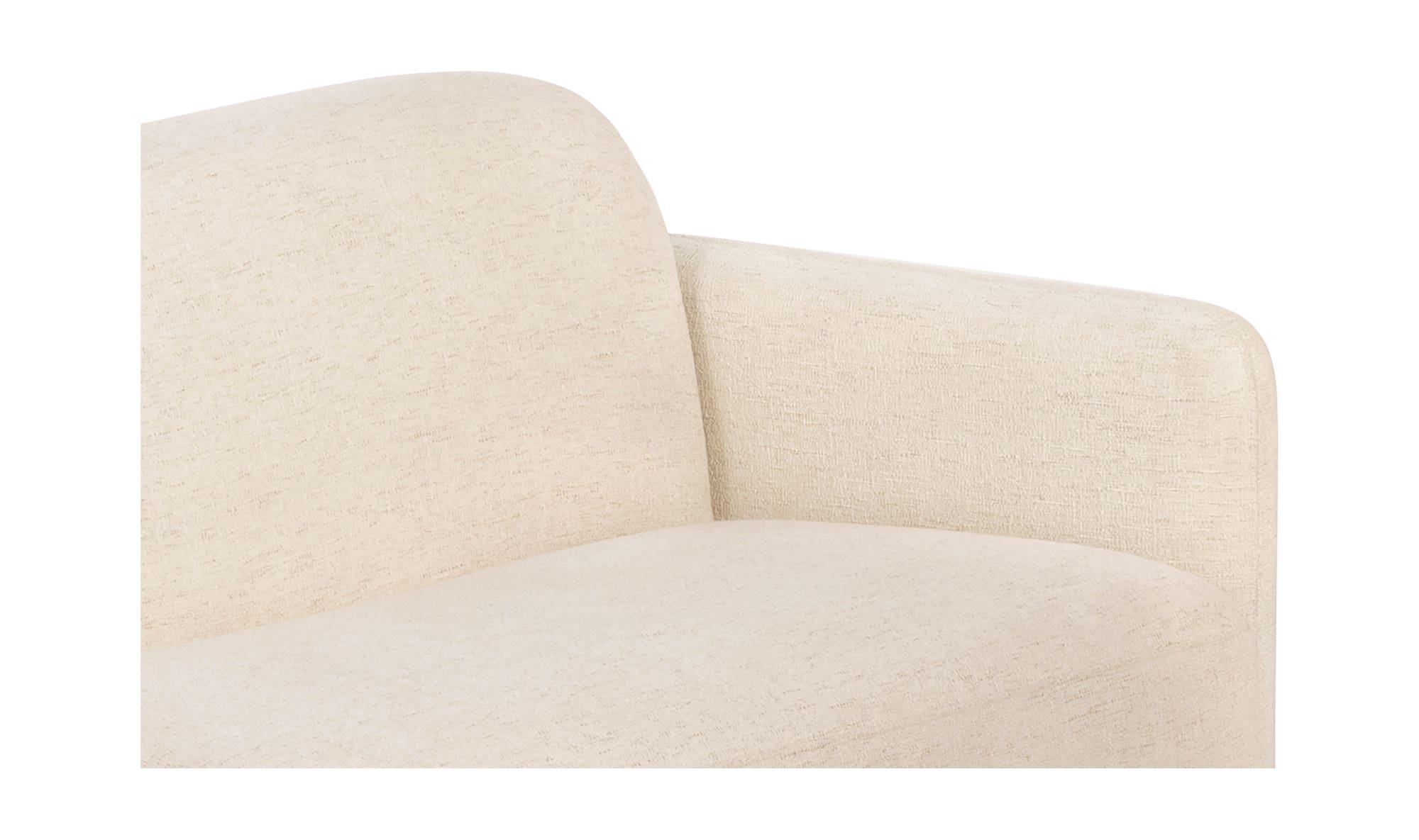 Moe's Fallon Contemporary Sofa - Flecked Ivory