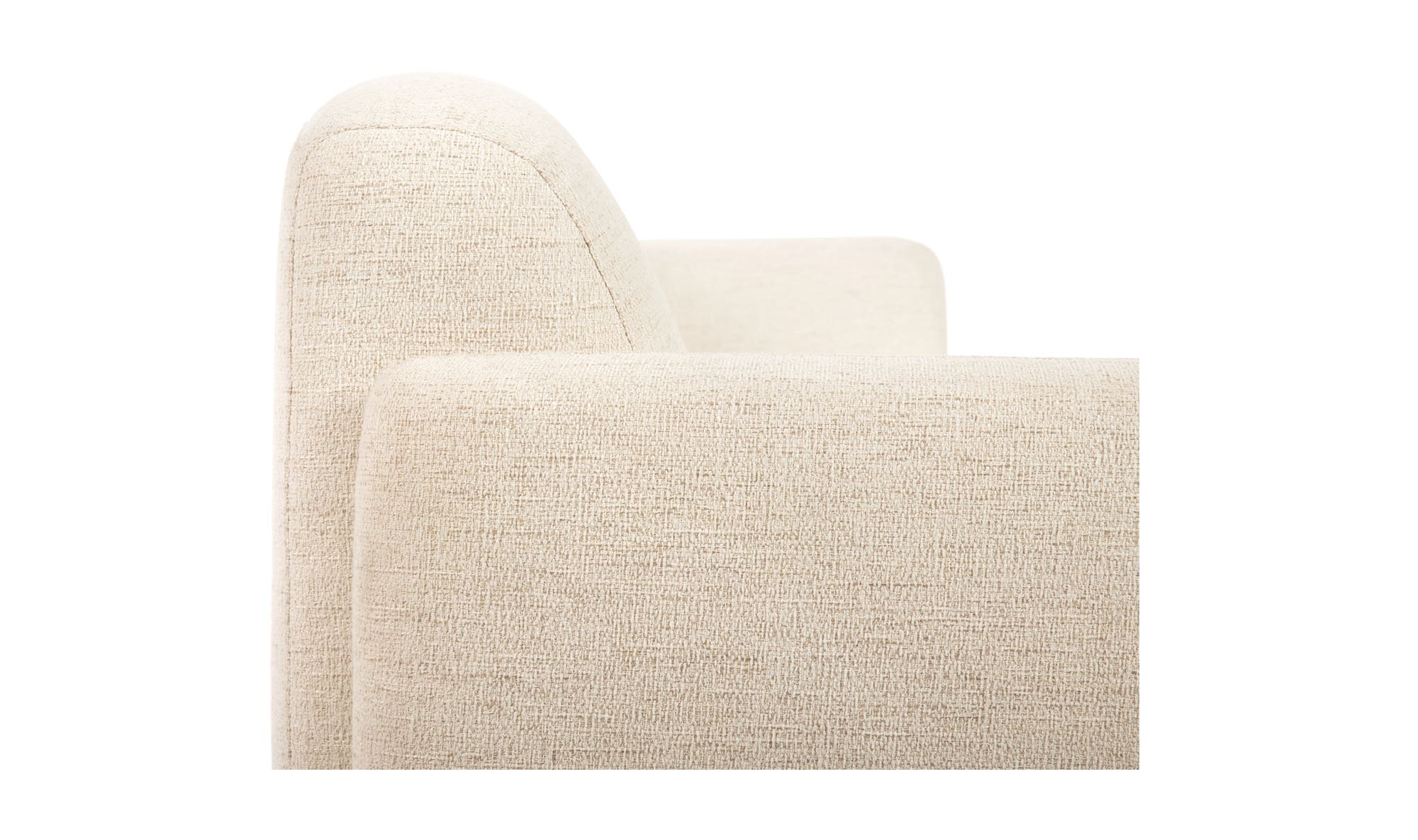 Moe's Fallon Contemporary Sofa - Flecked Ivory