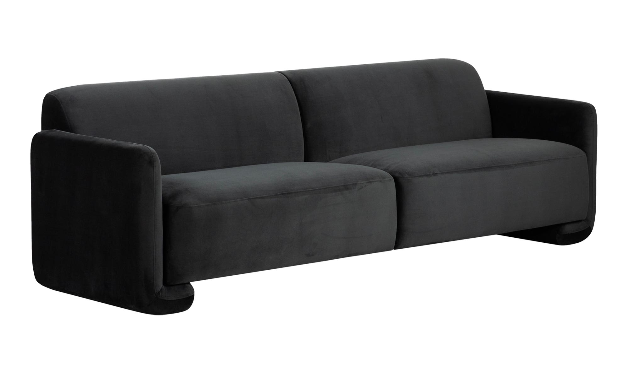 Moe's Fallon Contemporary Sofa - Shadow Gray