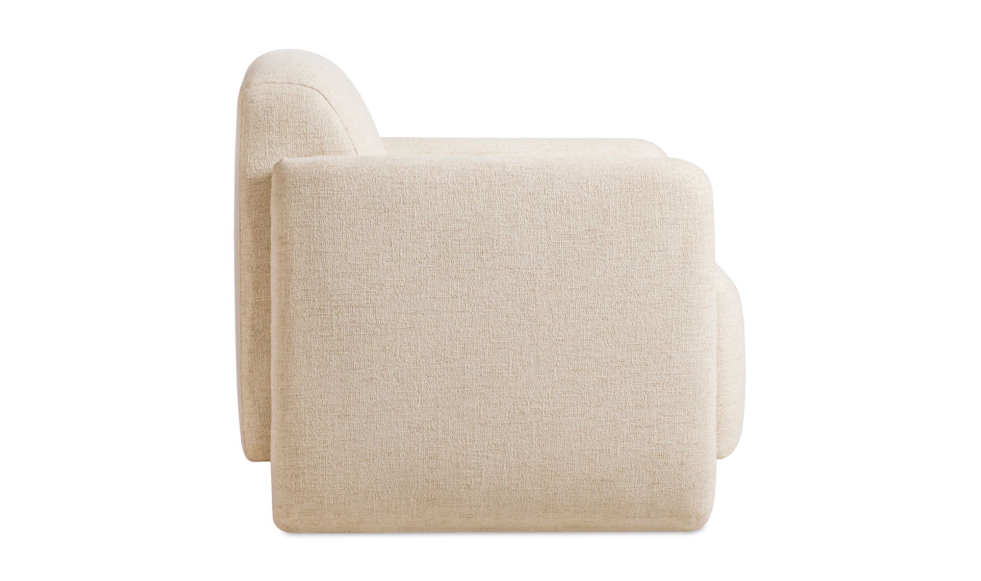 Moe's Fallon Contemporary Accent Chair - Flecked Ivory