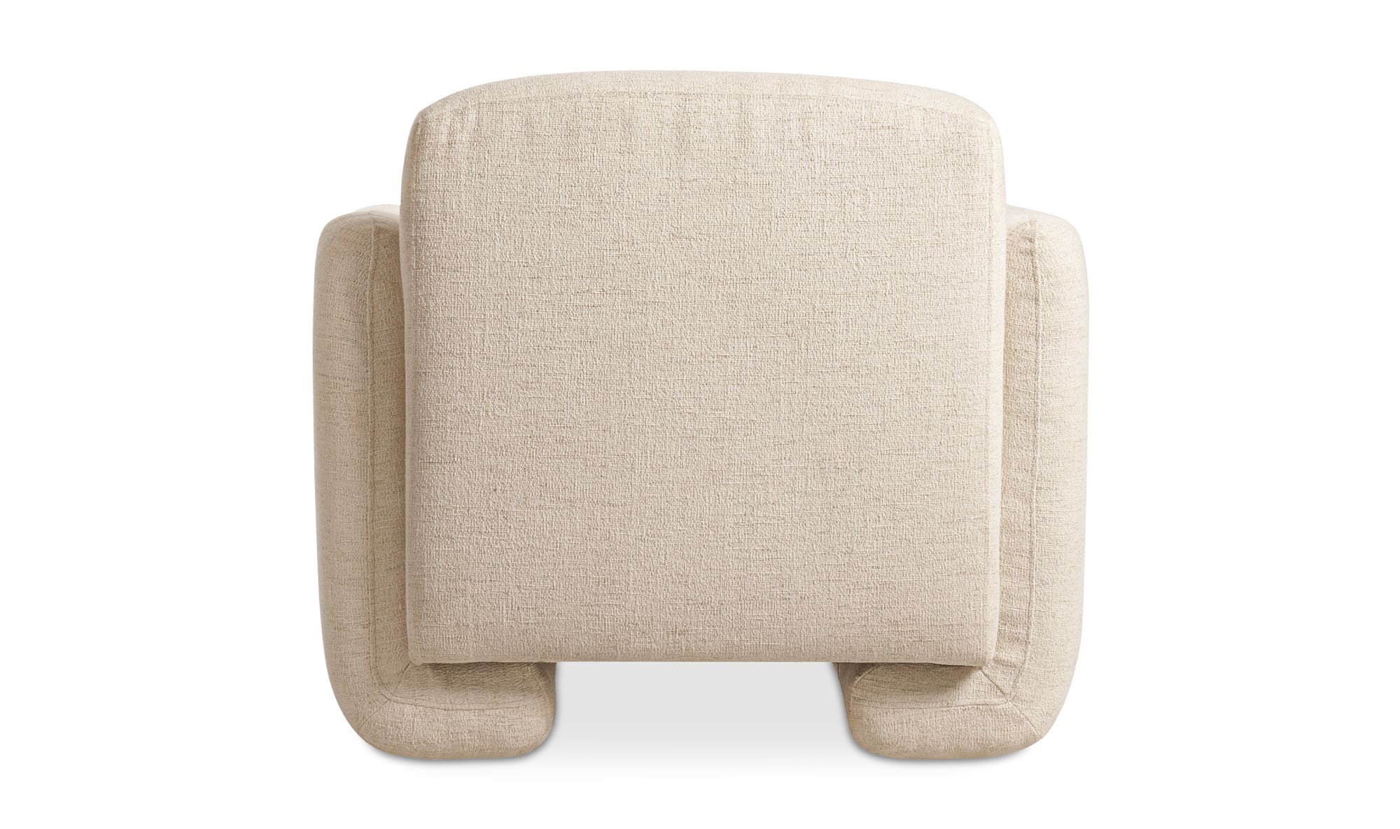 Moe's Fallon Contemporary Accent Chair - Flecked Ivory