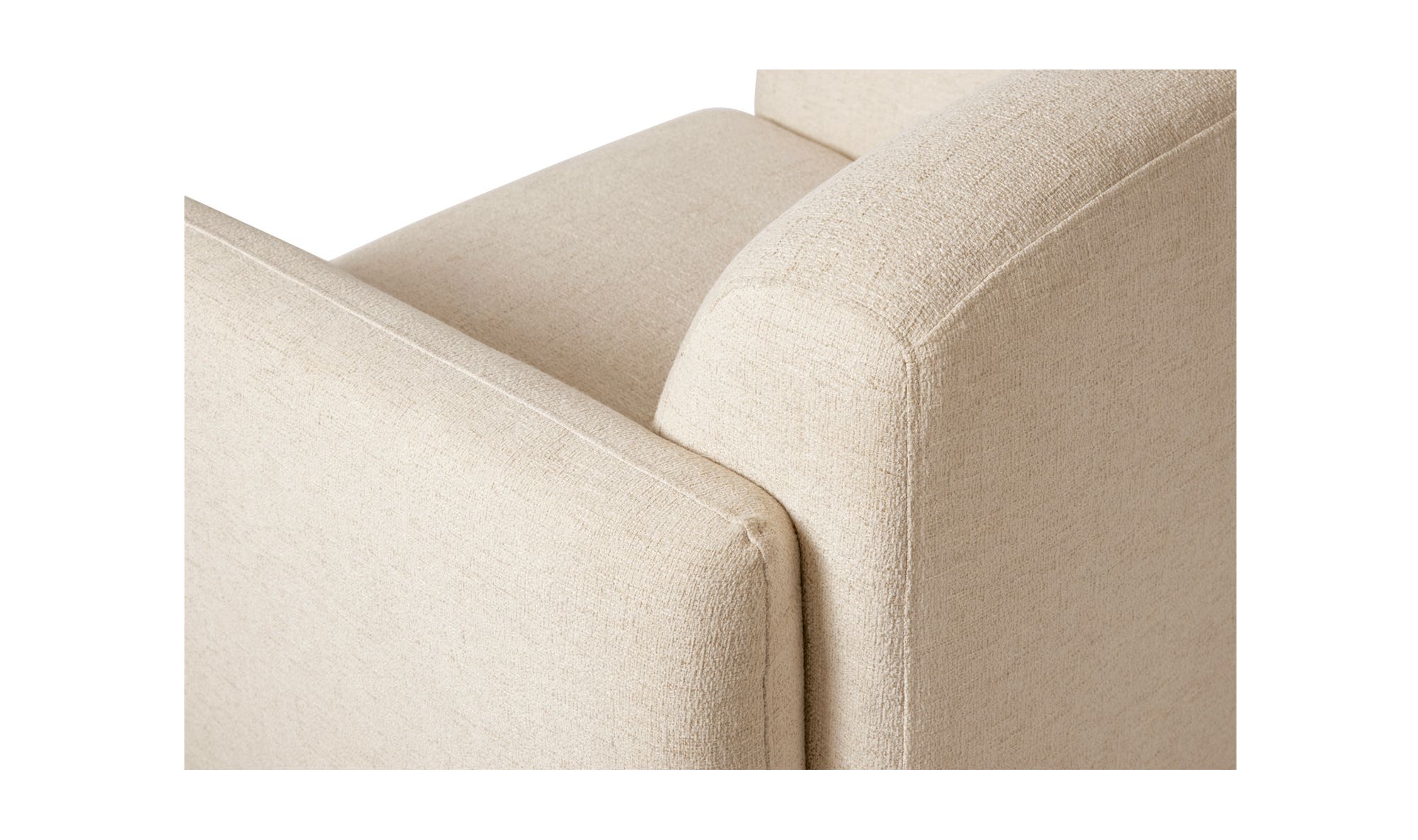 Moe's Fallon Contemporary Accent Chair - Flecked Ivory