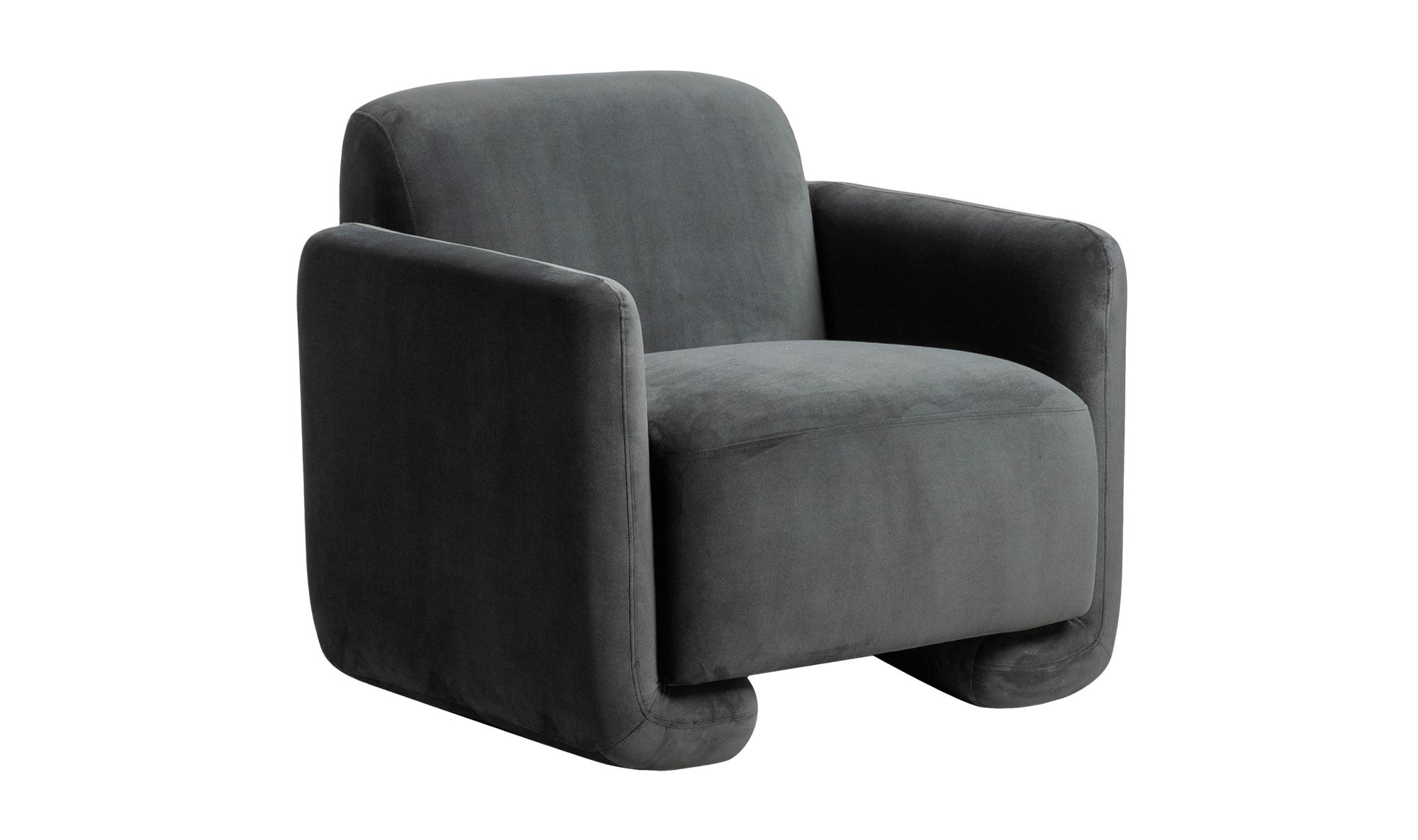 Moe's Fallon Contemporary Accent Chair - Shadow Gray