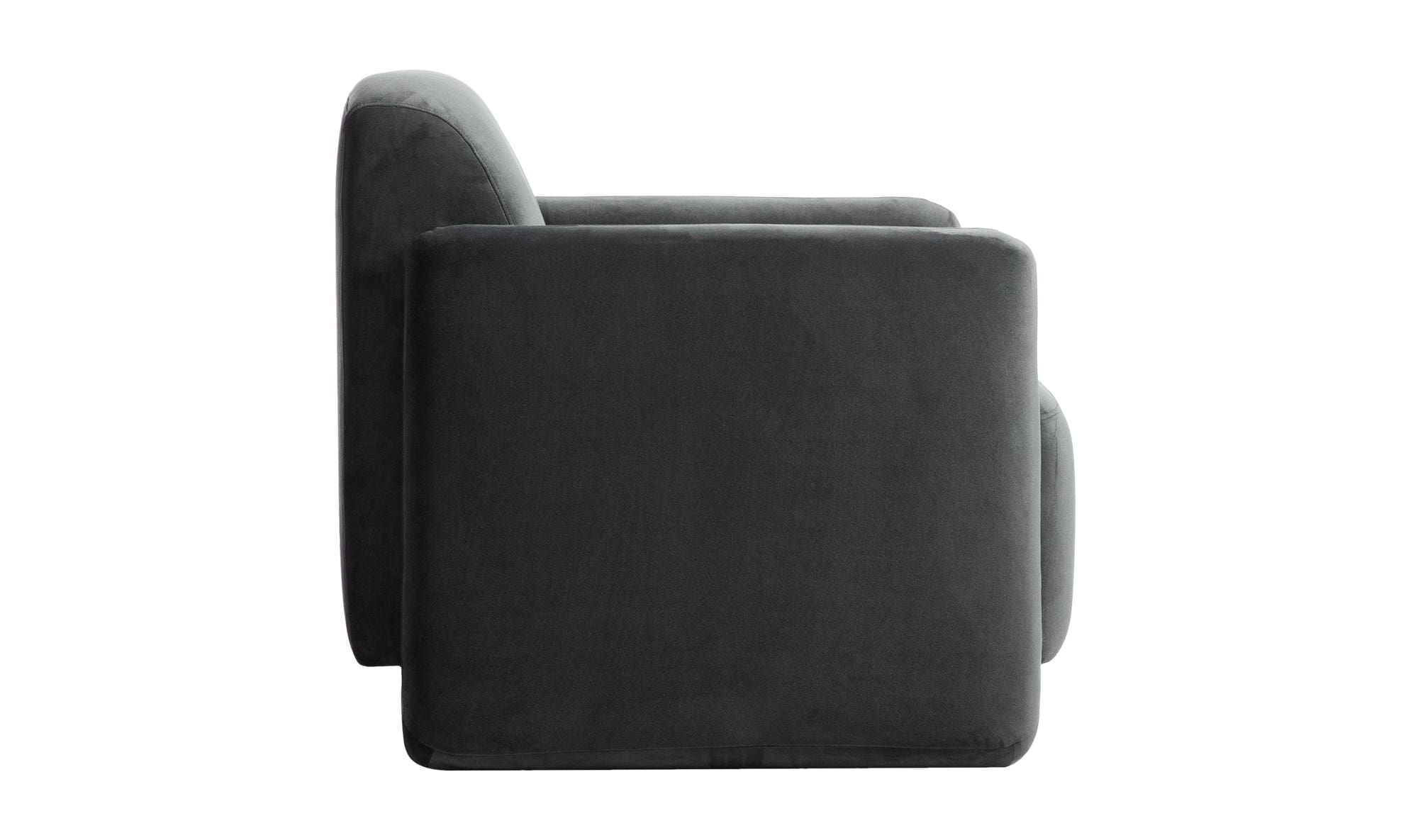 Moe's Fallon Contemporary Accent Chair - Shadow Gray