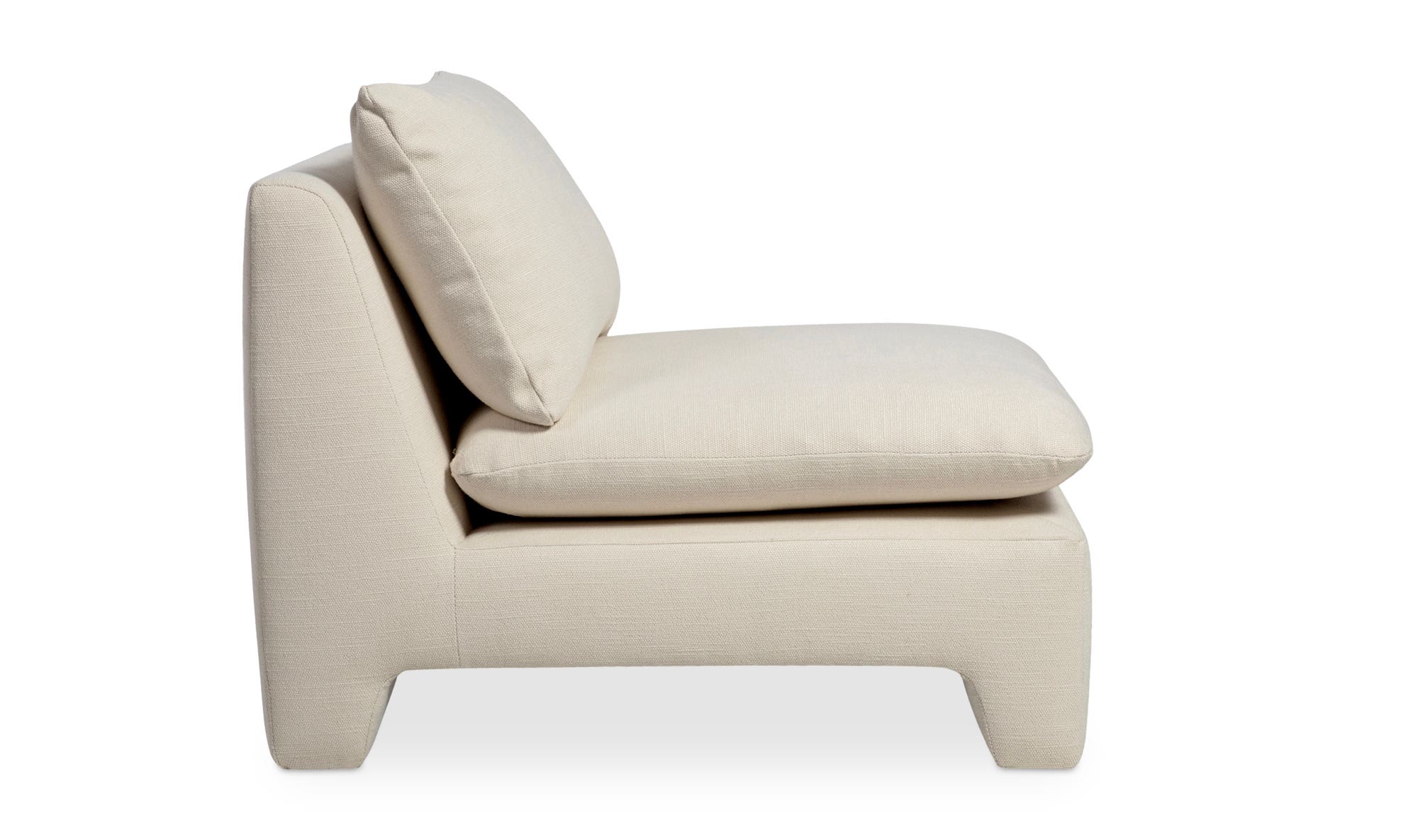 Moe's Estelle Contemporary Lounge Chair - Cream