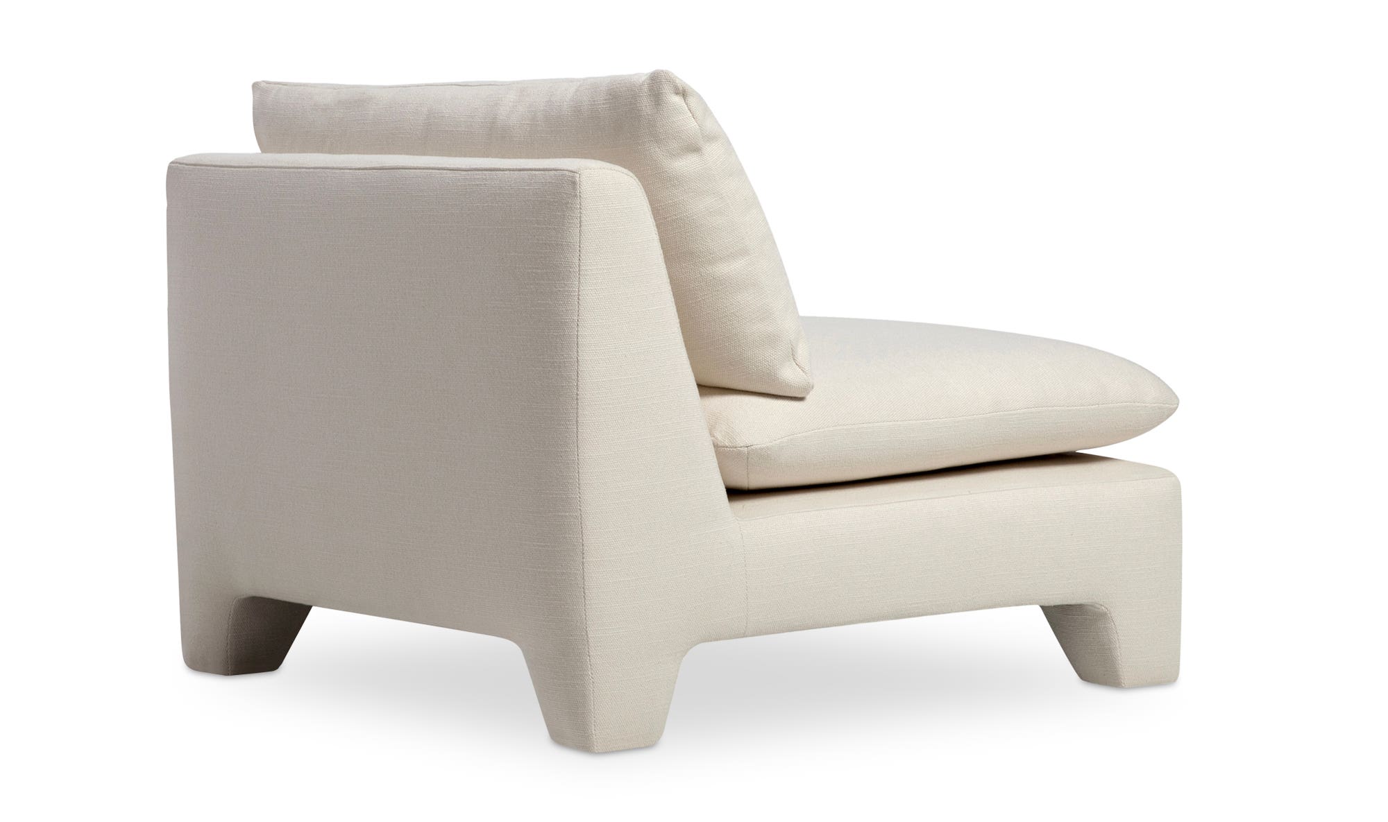 Moe's Estelle Contemporary Lounge Chair - Cream