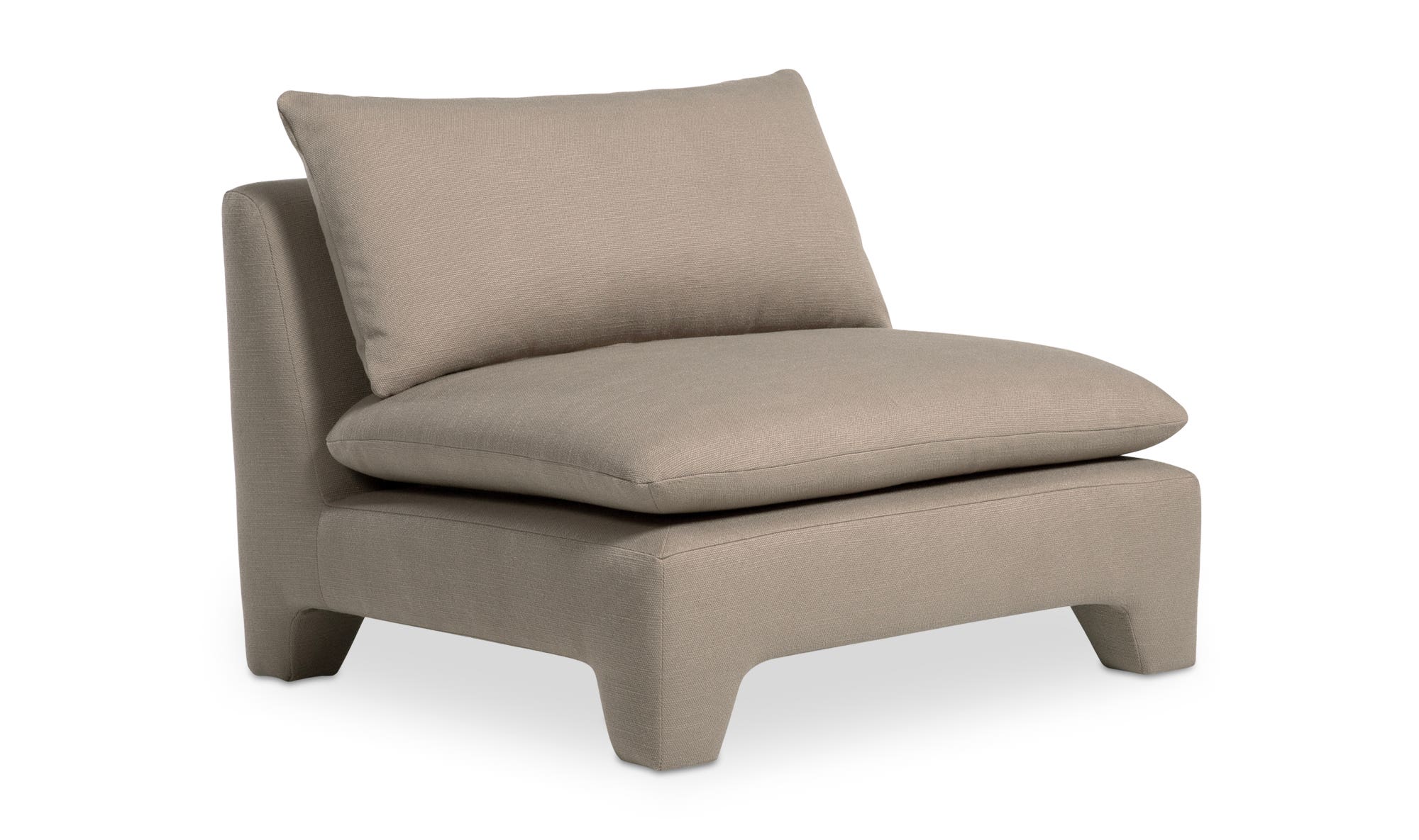 Moe's Estelle Contemporary Lounge Chair - Flax