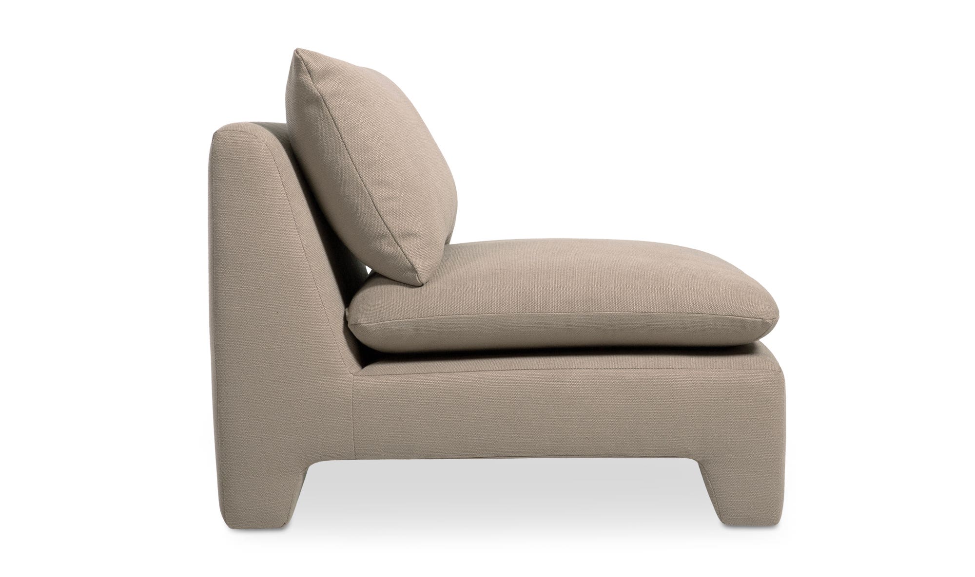 Moe's Estelle Contemporary Lounge Chair - Flax