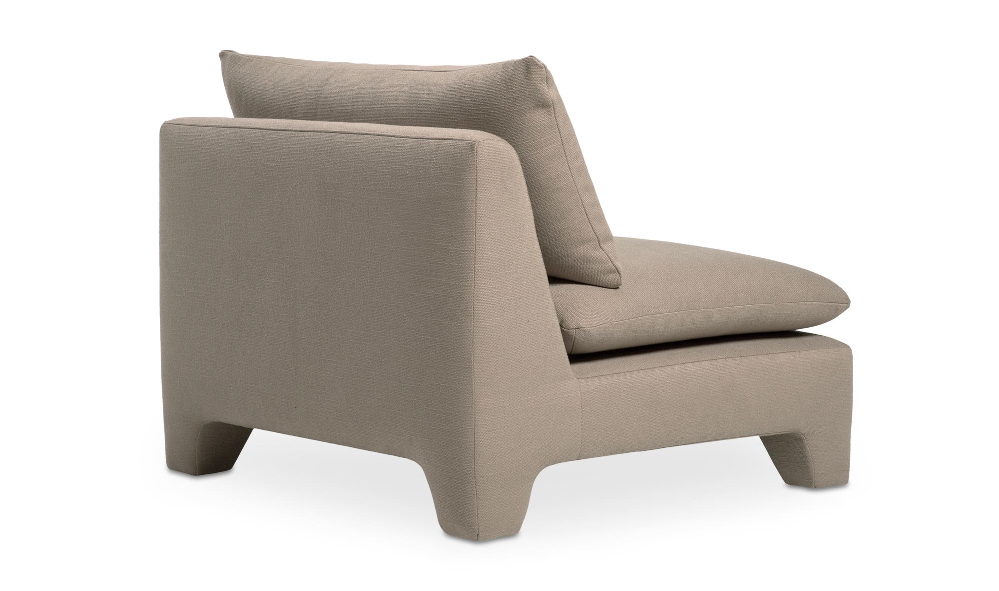 Moe's Estelle Contemporary Lounge Chair - Flax