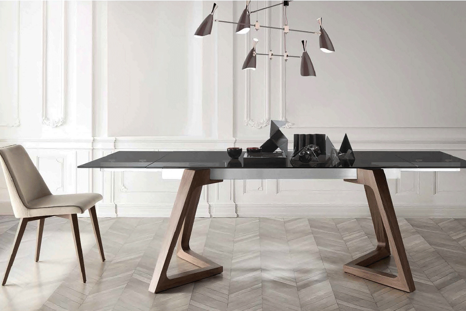 Nacher - Nil Extendable Rectangular Dining Table