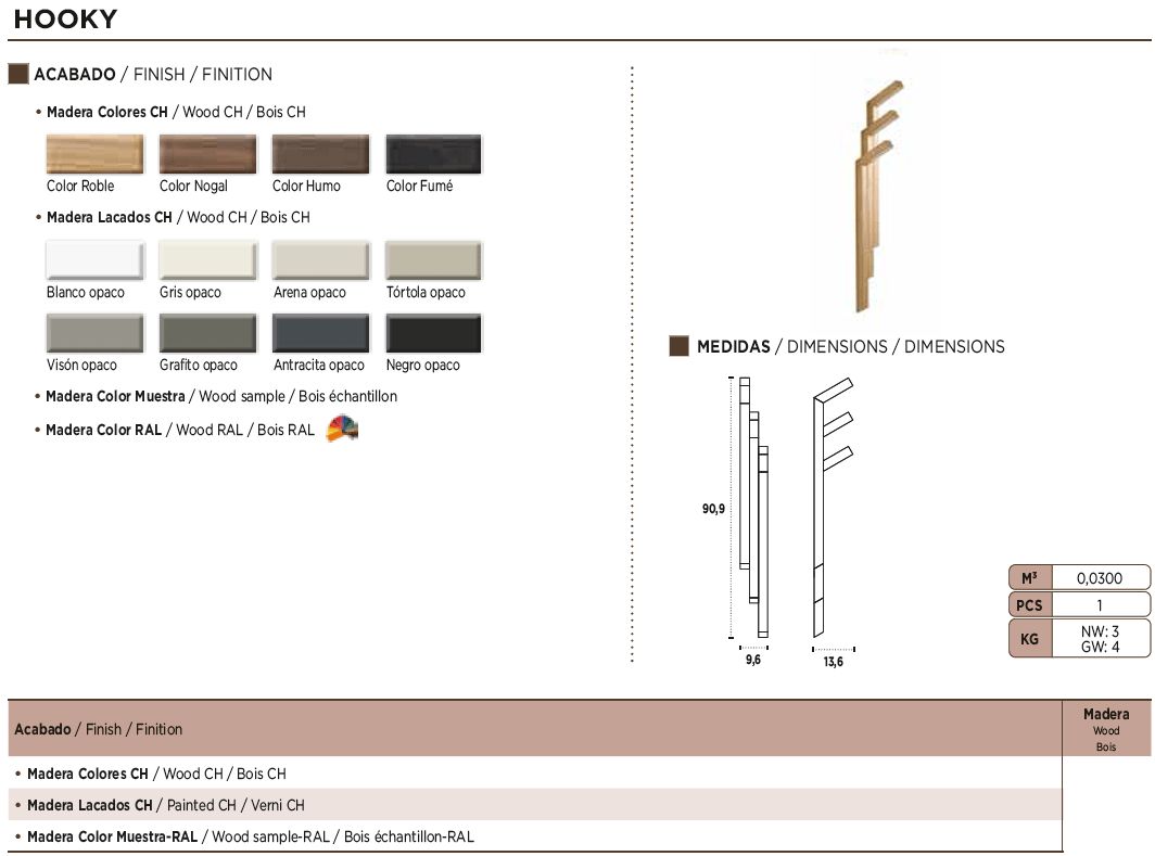 Nacher Hooky Coat Hanger - Wood CH