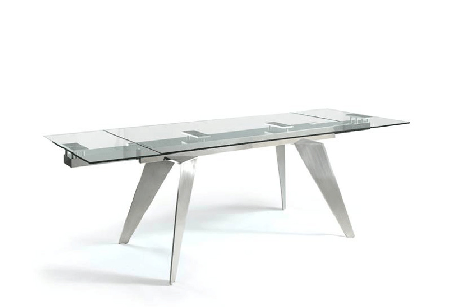 Nacher Tabolo Extendable Rectangular Dining Table - Painted RAL Legs, Ceramic A Top