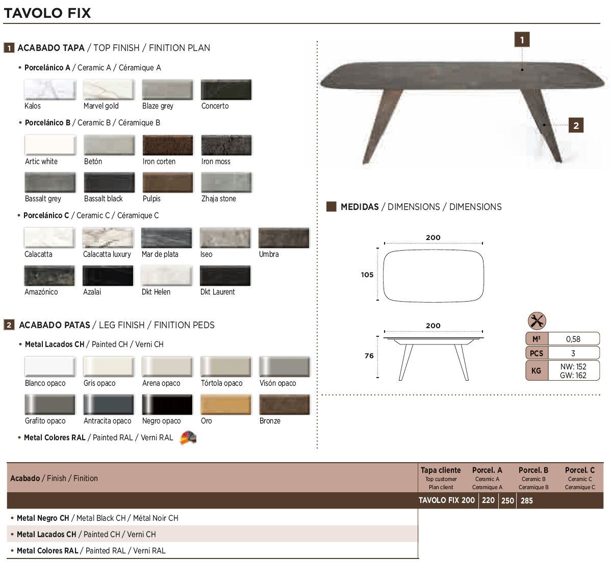 Nacher - Tabolo Extendable Rectangular Dining Table