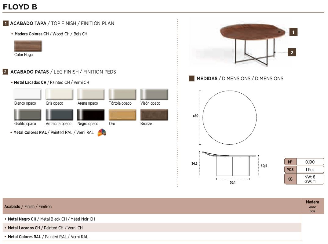 Nacher - Floyd Round Small Side Table