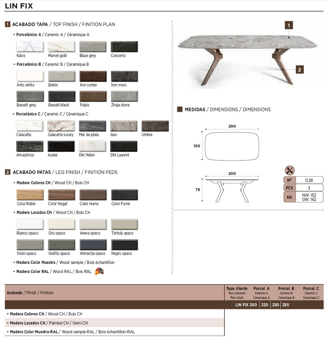 Nacher - Lin Extendable Rectangular Dining Table