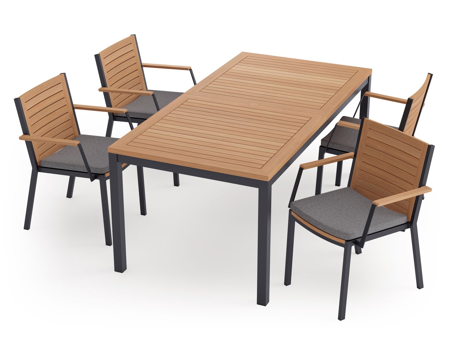 NewAge - Monterey 5 Piece Dining Set with 72 in. Table