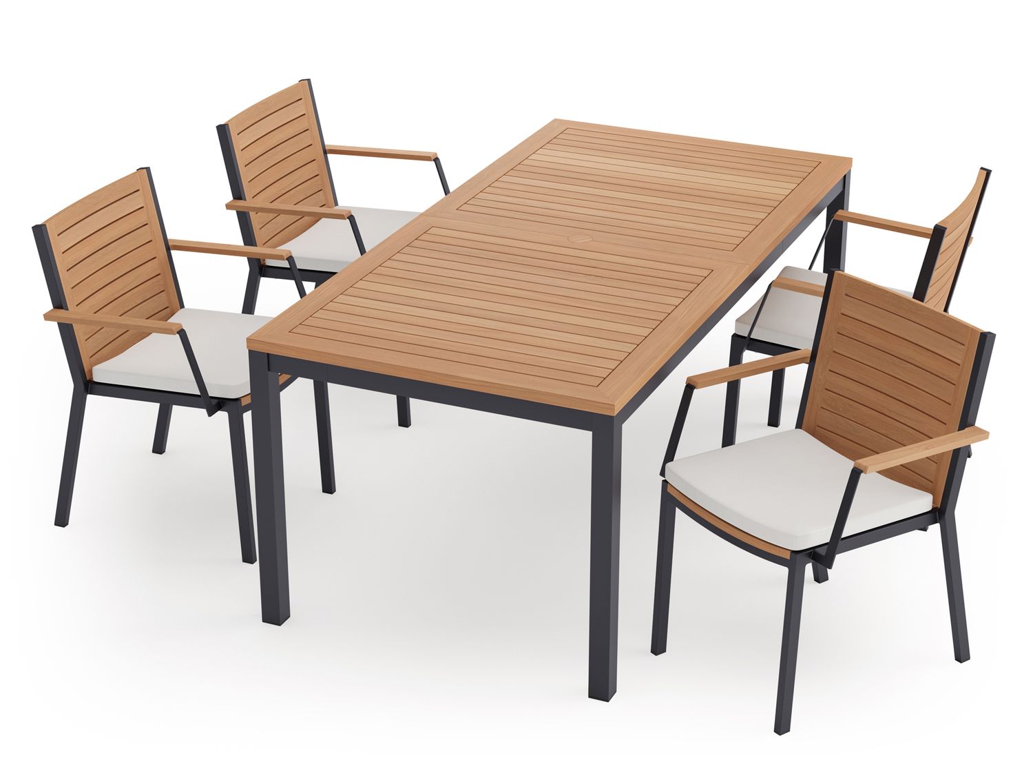 NewAge - Monterey 5 Piece Dining Set with 72 in. Table