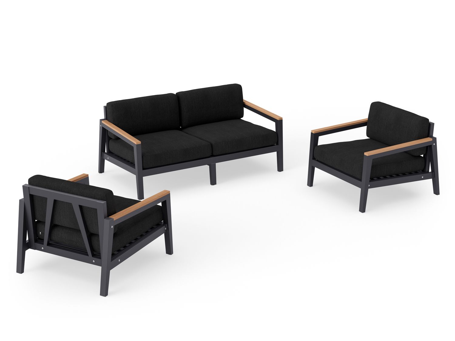 NewAge - Rhodes 4 Seater Chat Set