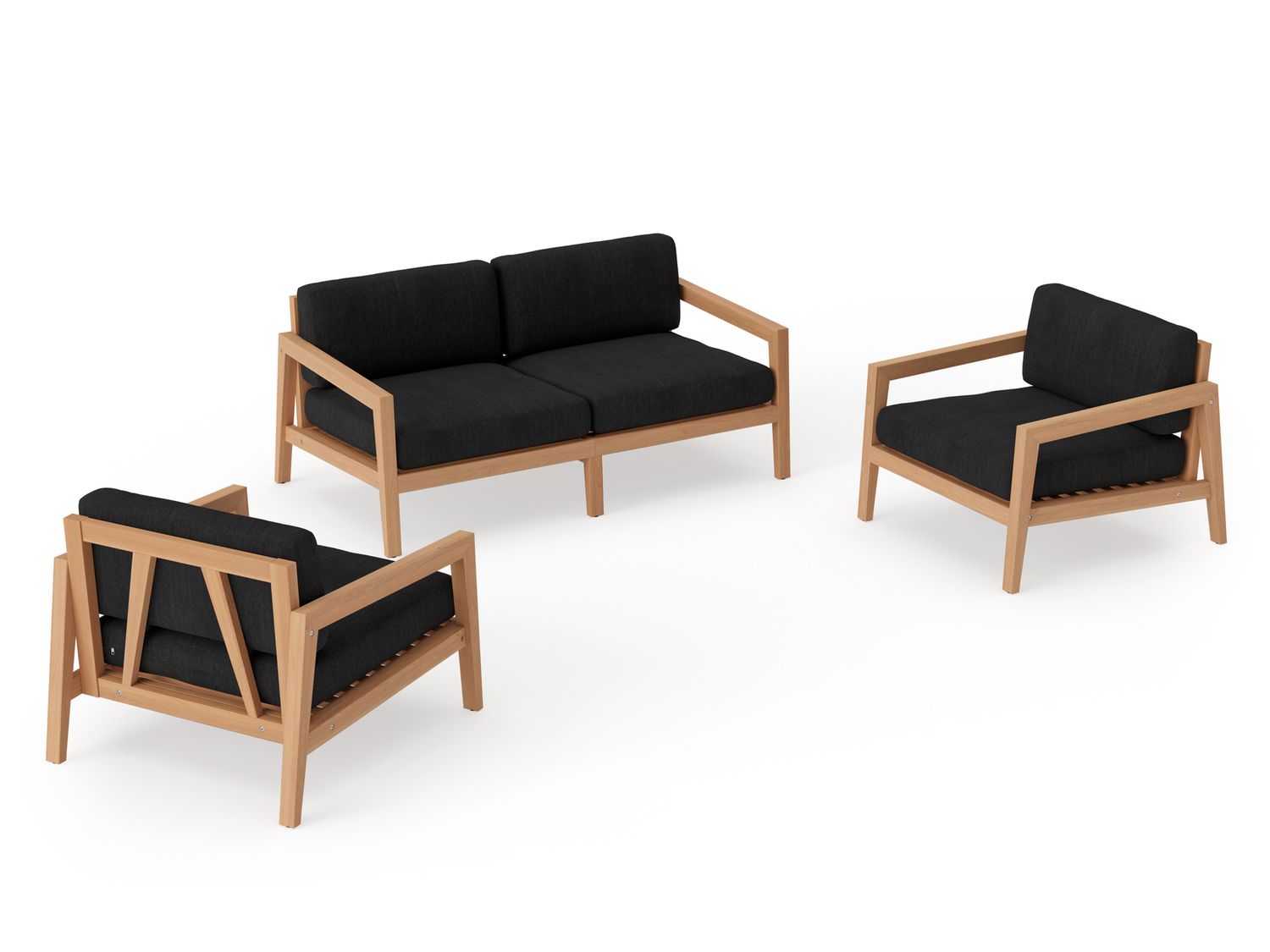 NewAge - Rhodes 4 Seater Chat Set