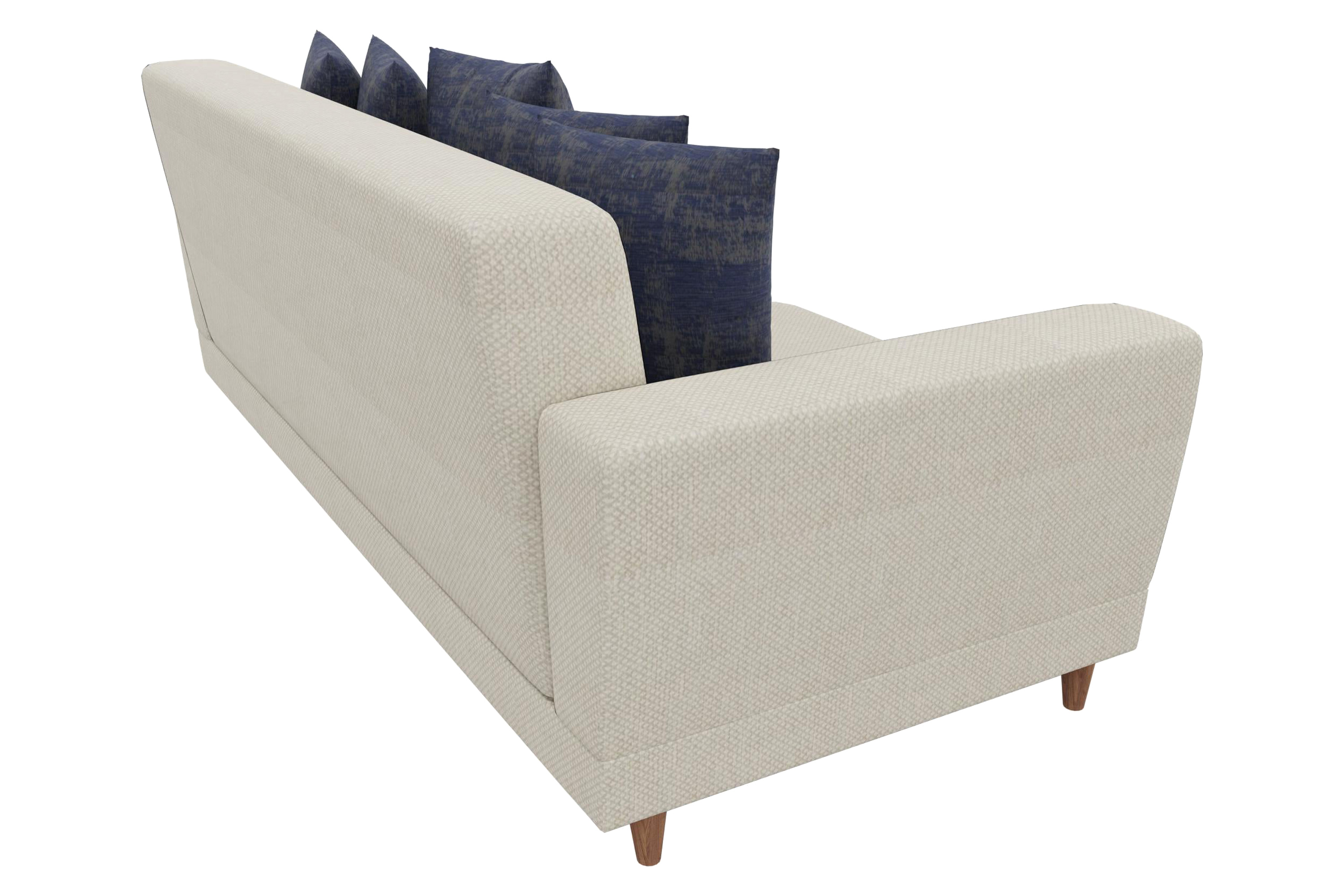 Nova - Dolce Cream/Blue 3-Seater Sofa Bed