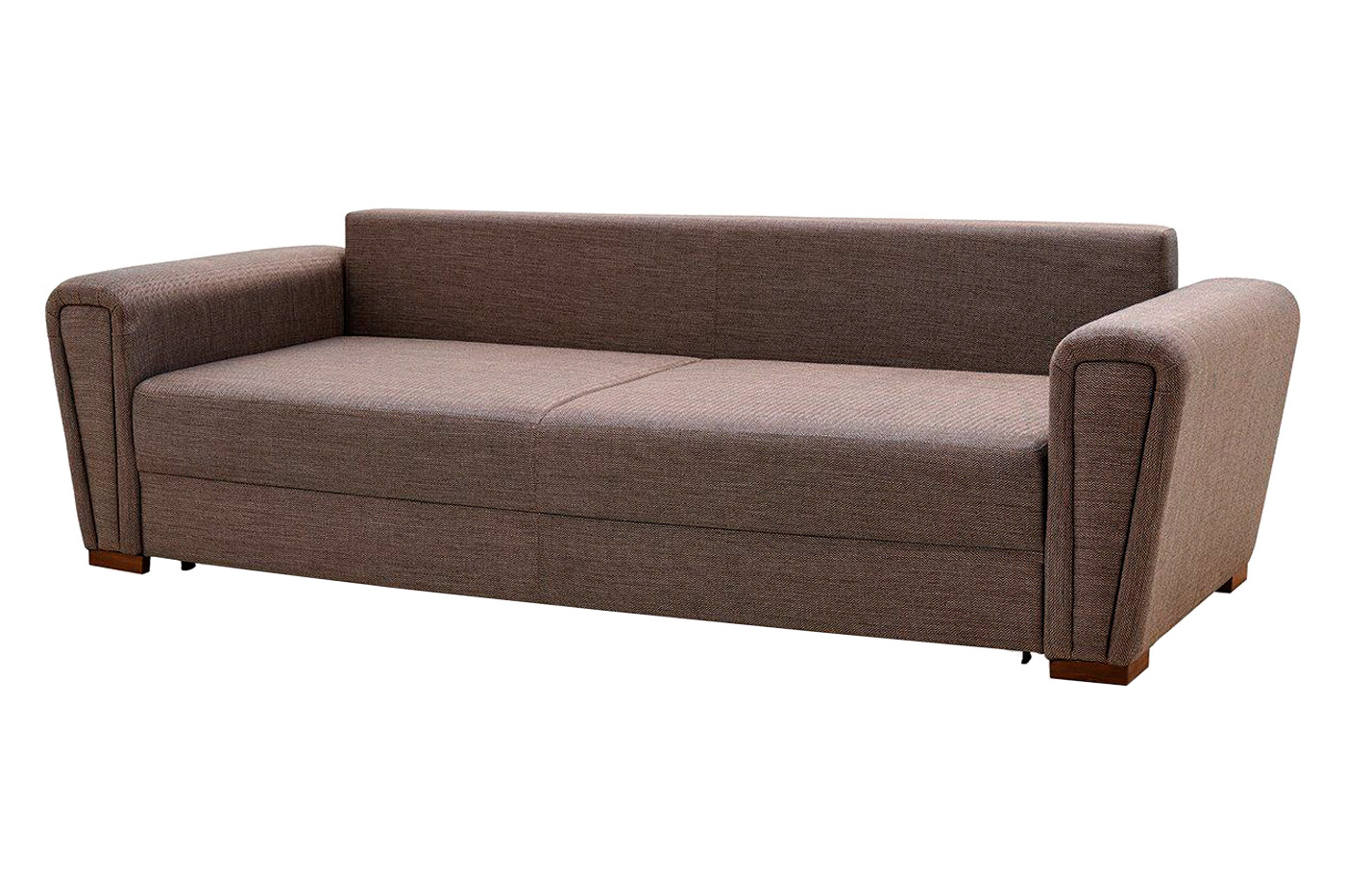 Nova - Brera Brown/Blue 3-Seater Sofa Bed with Storage