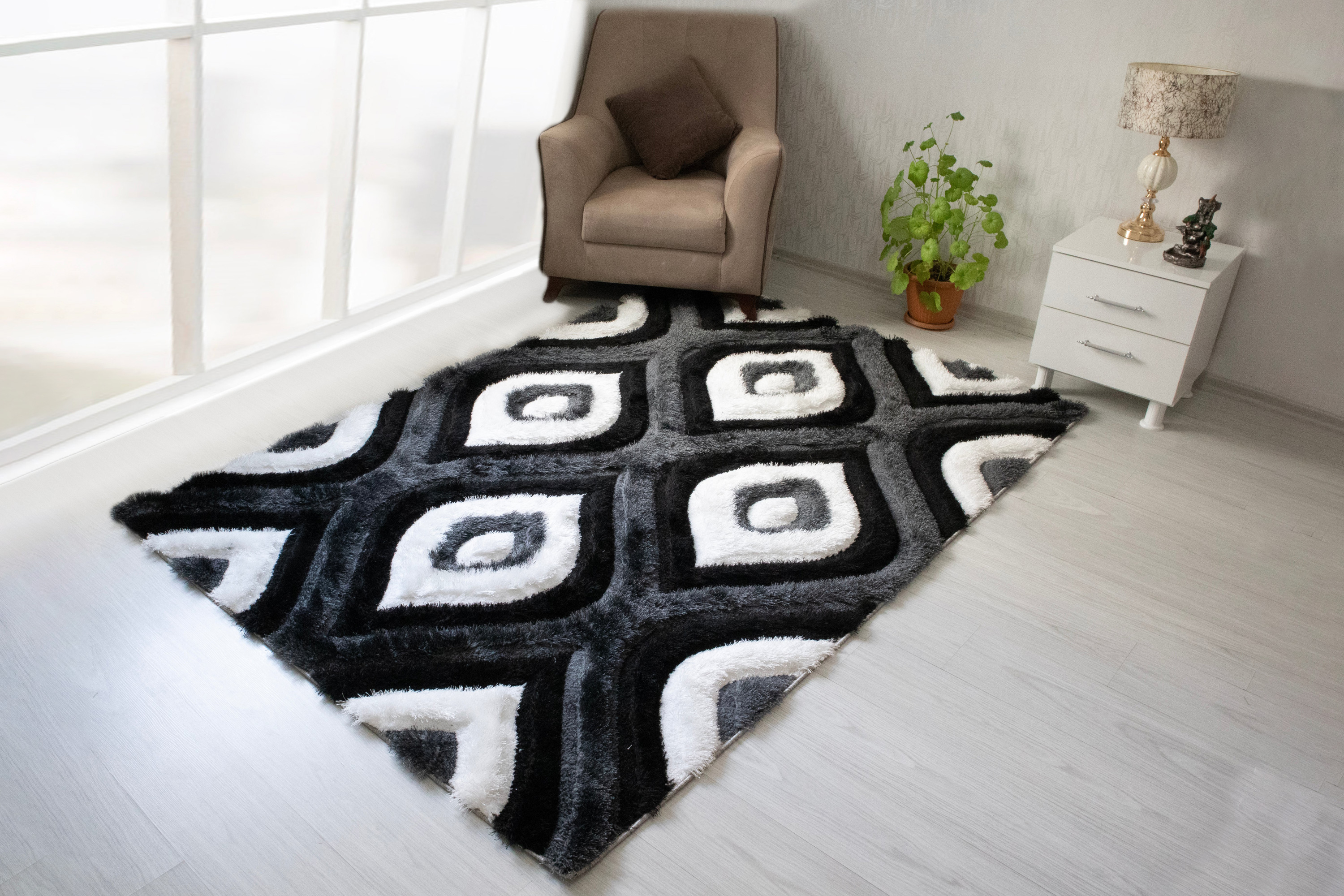 Nova - 3D151 Shaggy Area Rug