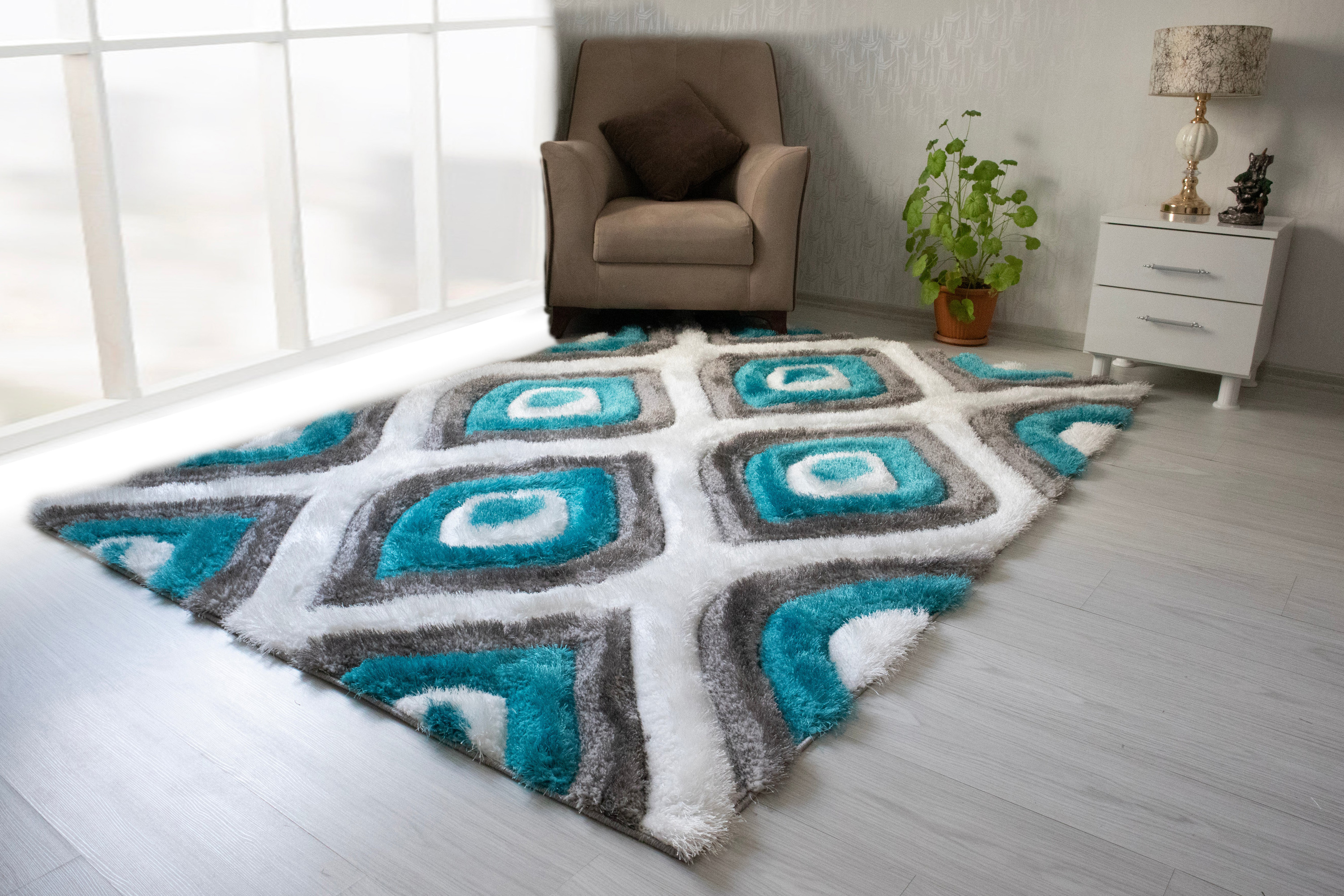 Nova - 3D151 Shaggy Area Rug