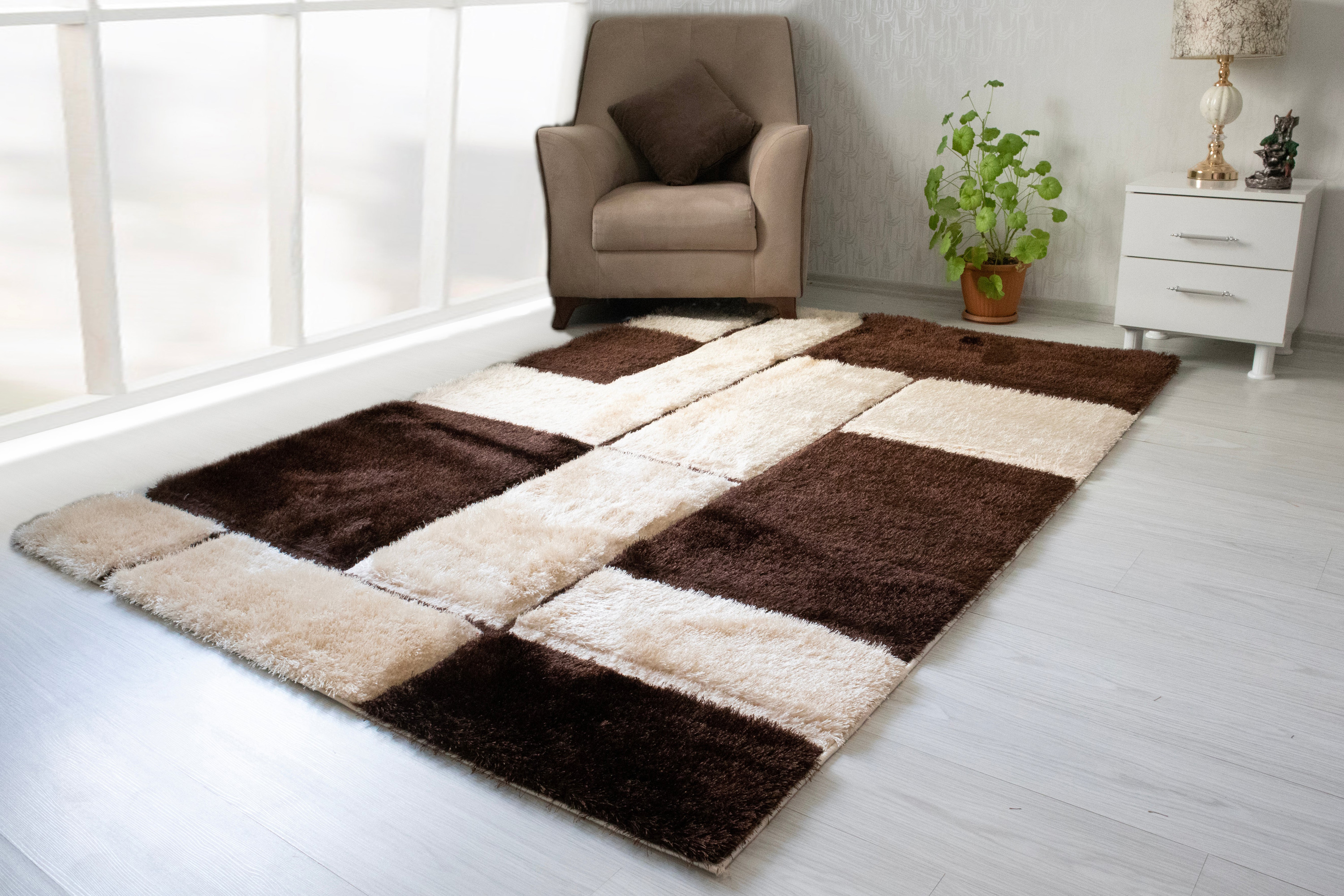 Nova - 3D161 Shaggy Area Rug