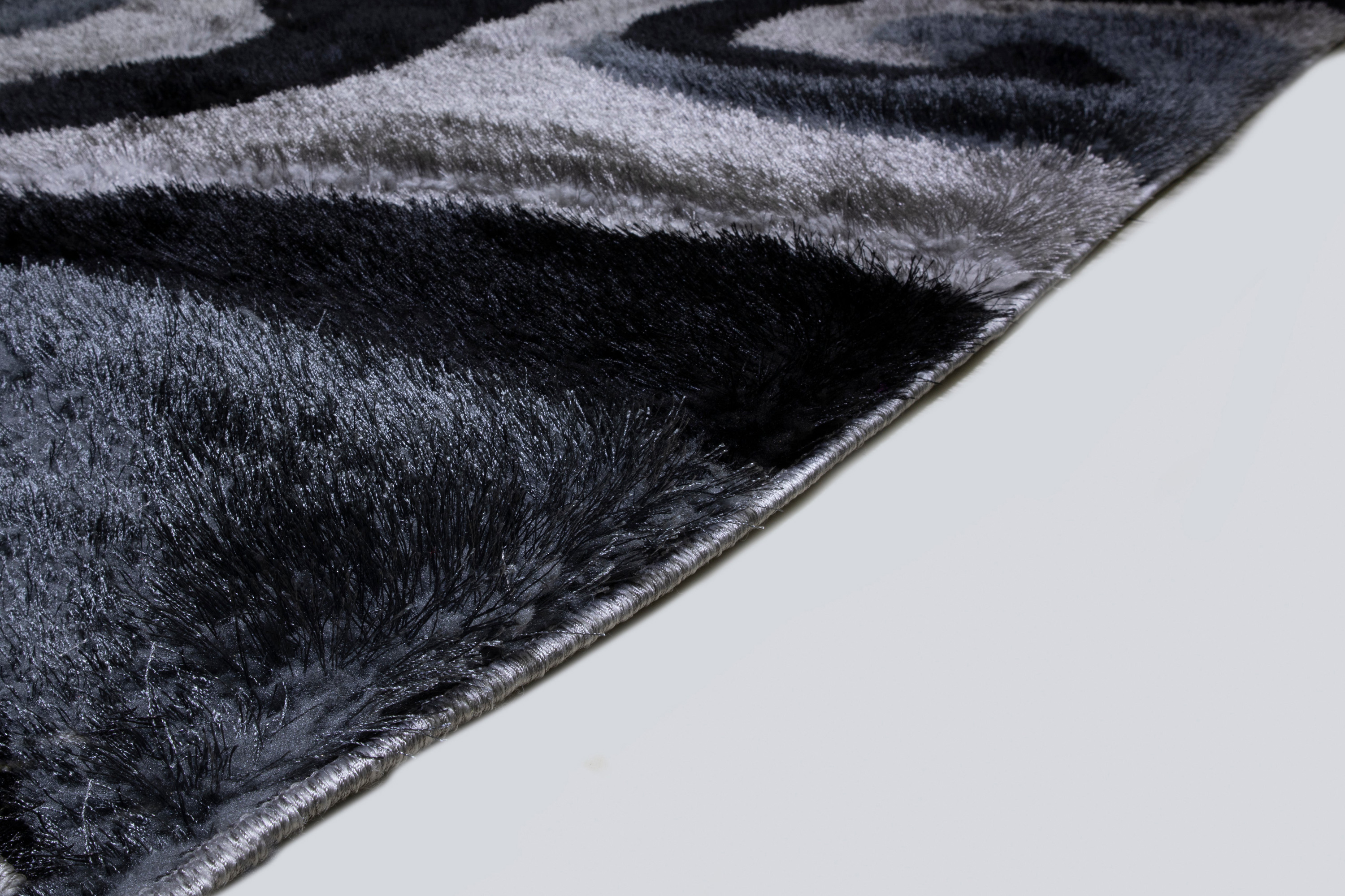 Nova 3D555 Shaggy Area Rug - Gray