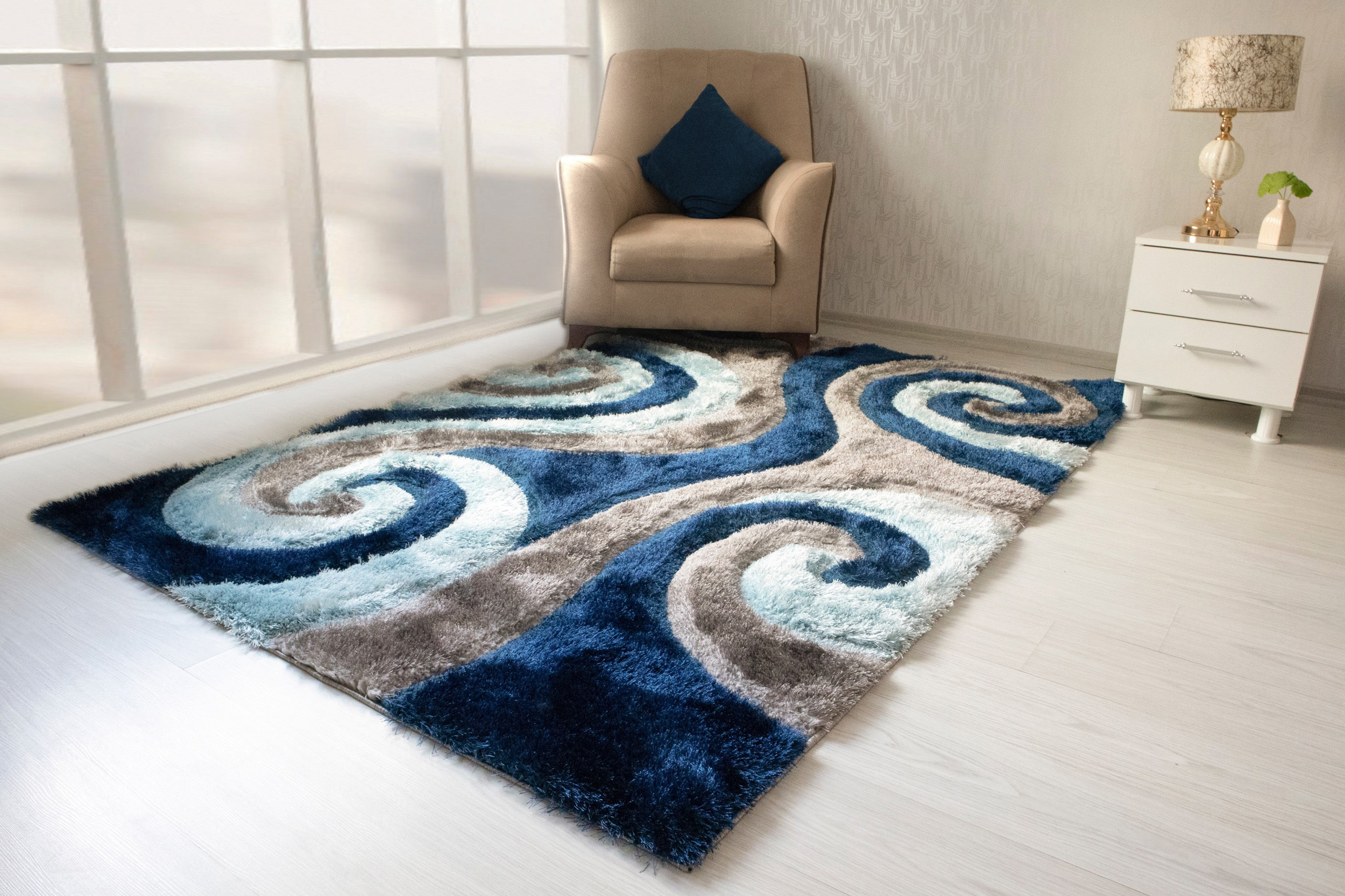 Nova - 3D555 Shaggy Area Rug