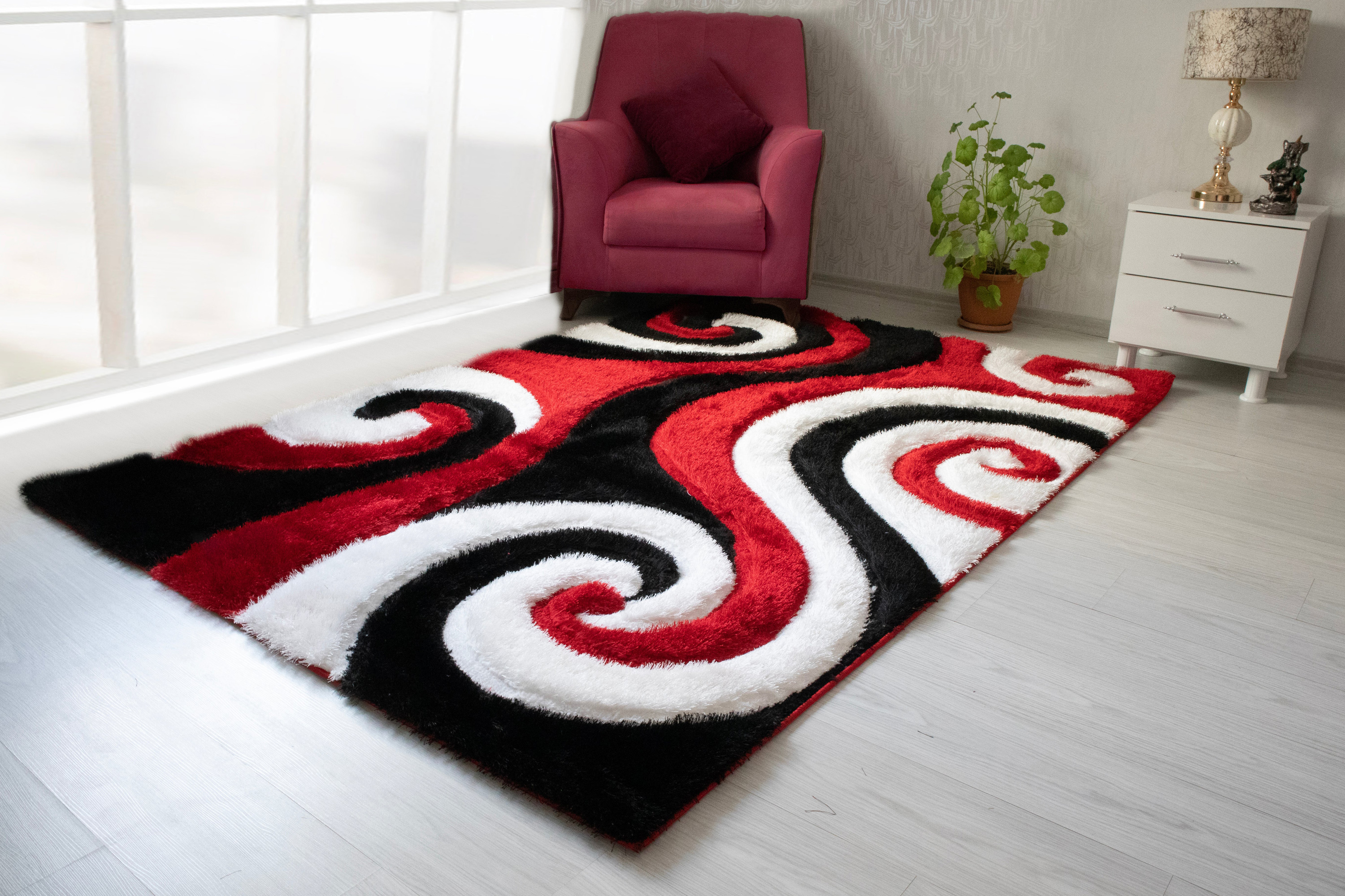 Nova - 3D555 Shaggy Area Rug