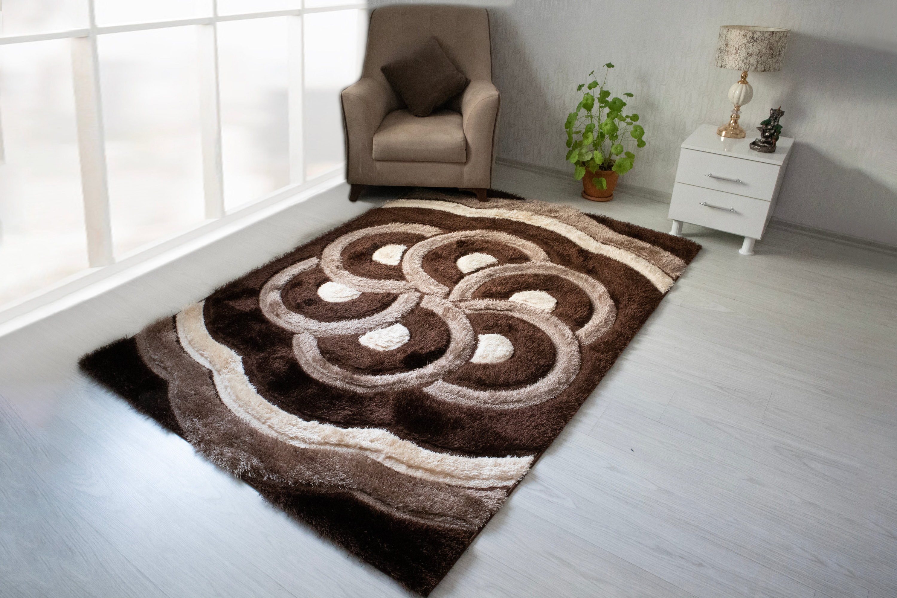 Nova - 3D999 Shaggy Area Rug