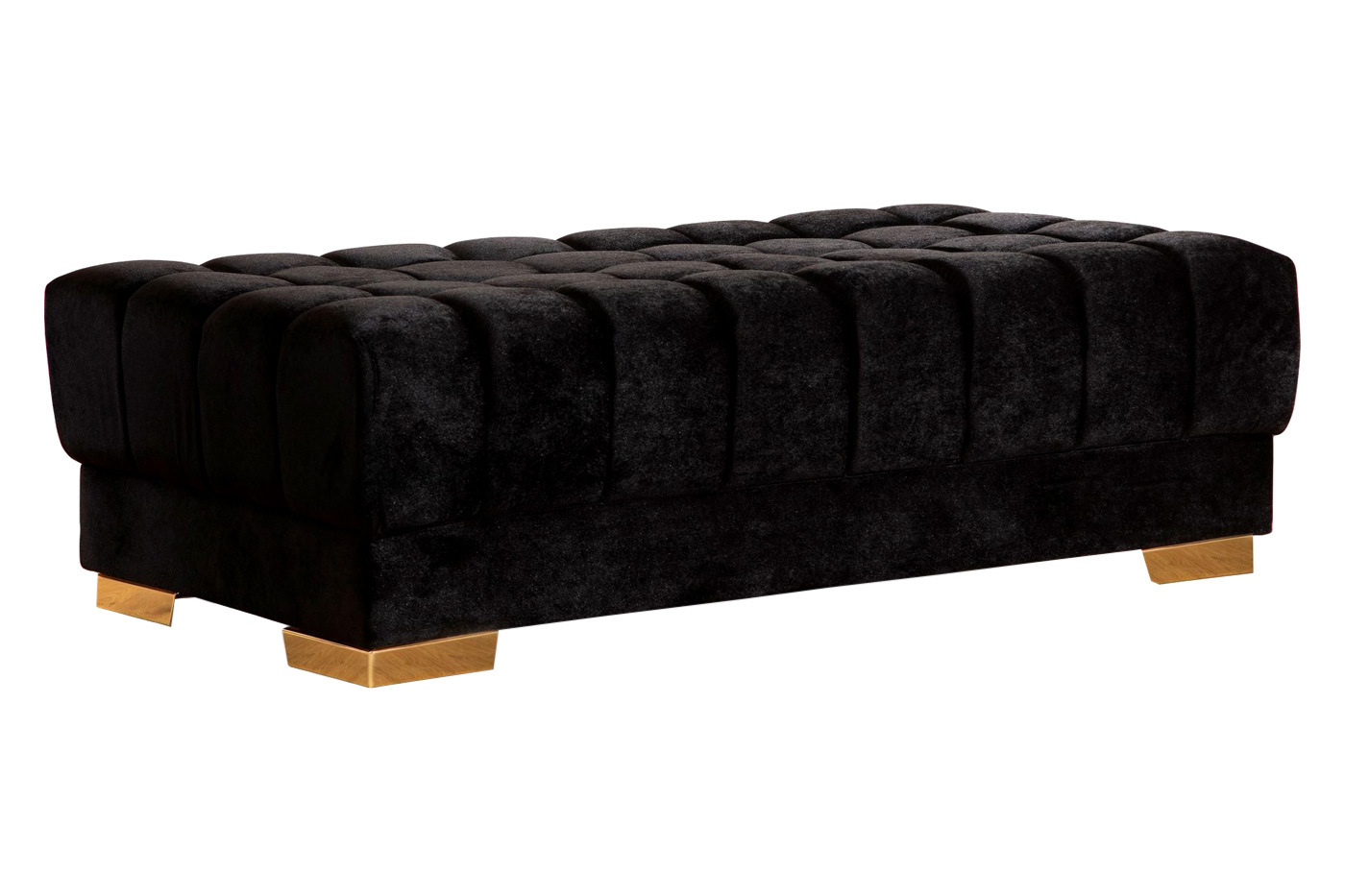 Nova - Ariana Velvet Rectangle Ottoman