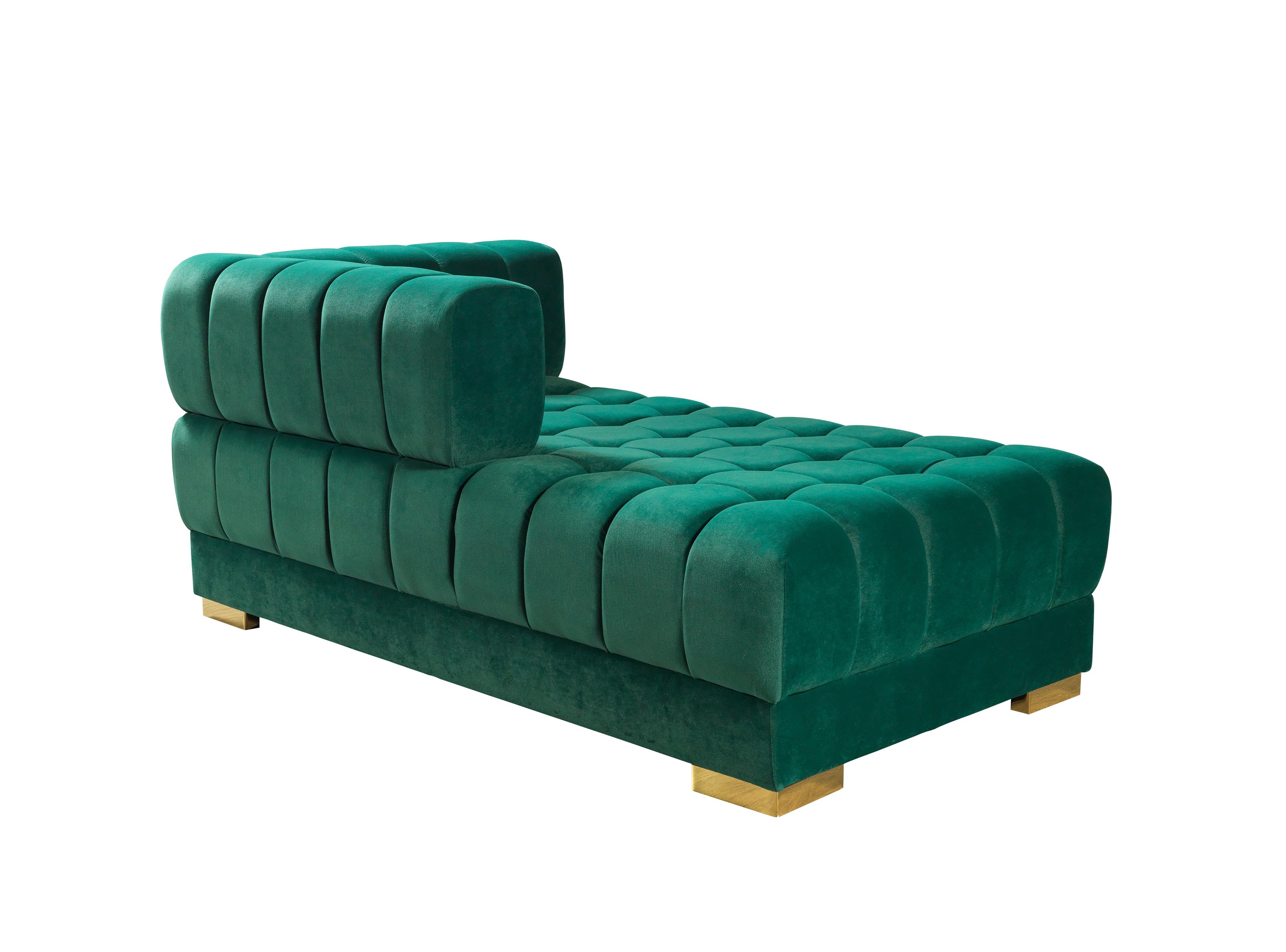 Nova - Ariana Green Velvet Double Chaise 138" Sectional