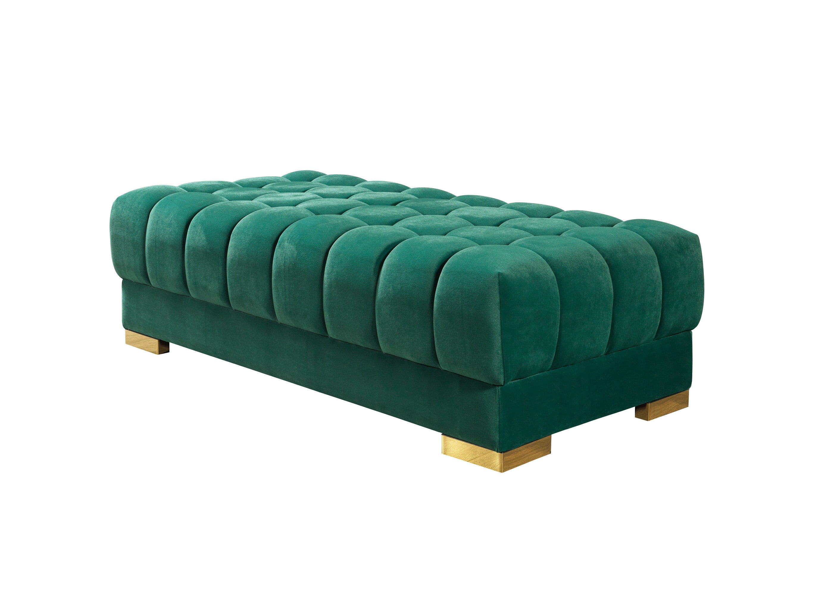 Nova - Ariana Green Velvet Double Chaise 138" Sectional