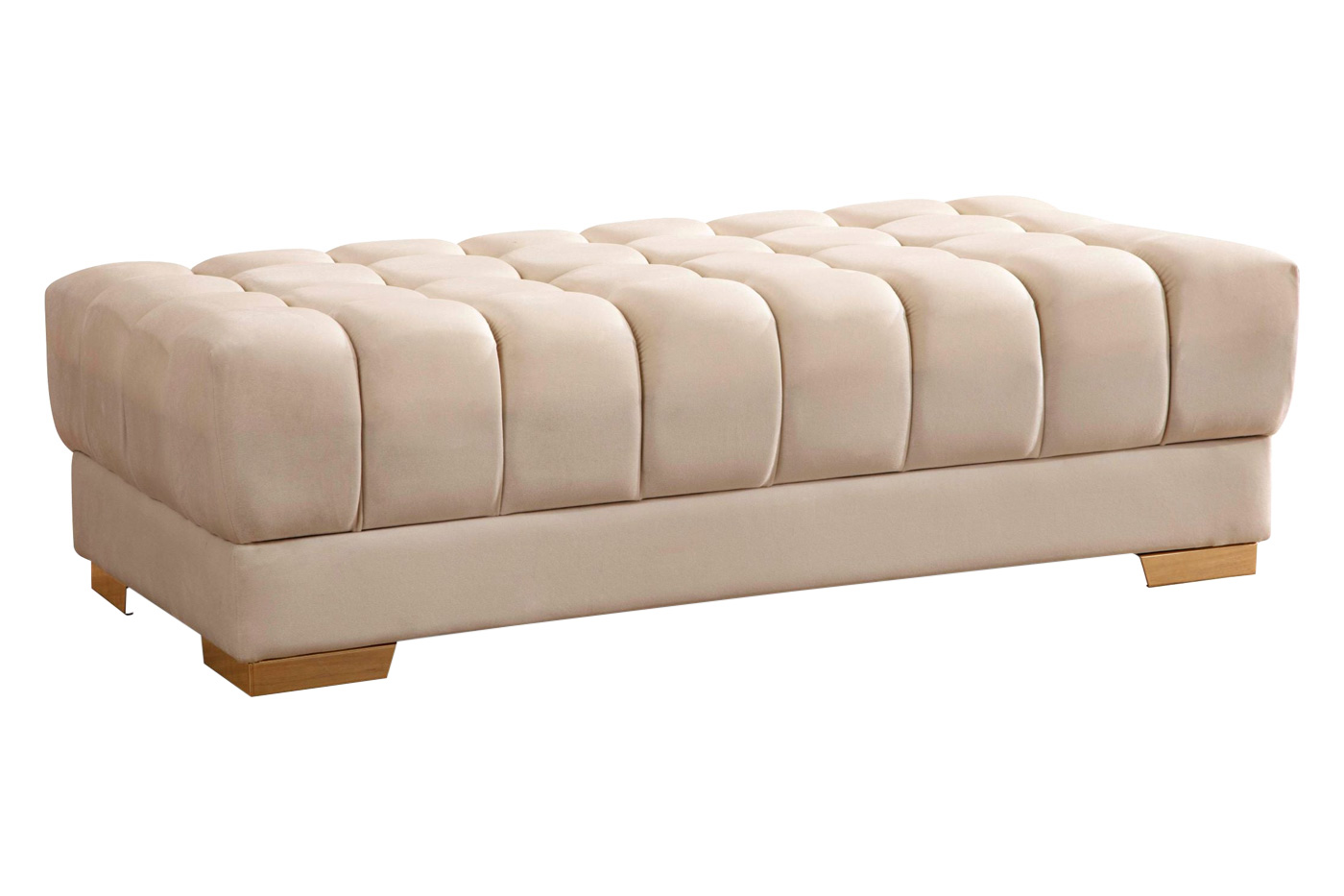 Nova - Ariana Velvet Rectangle Ottoman