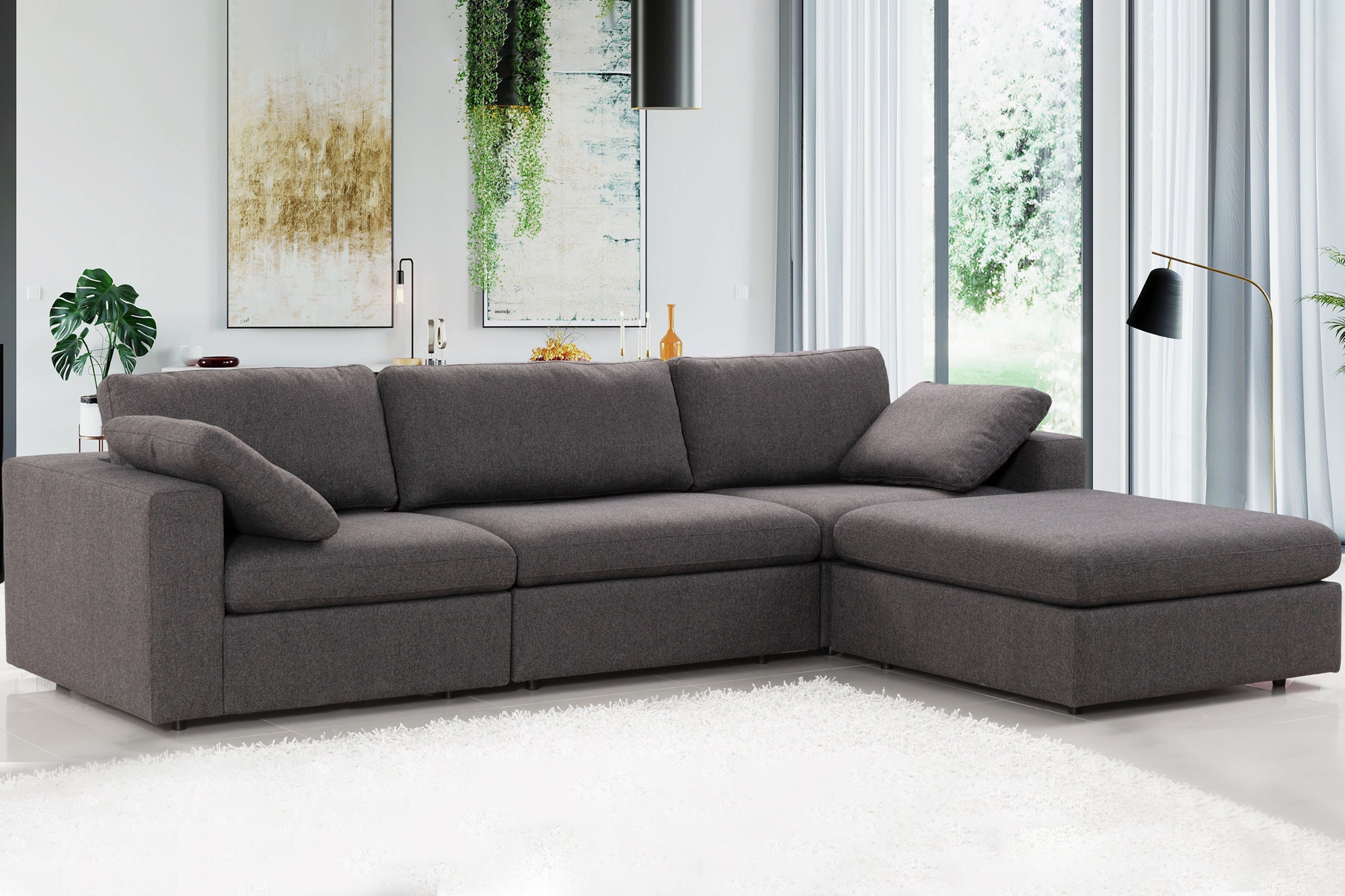 Nova™ Arny Smoke Ottoman