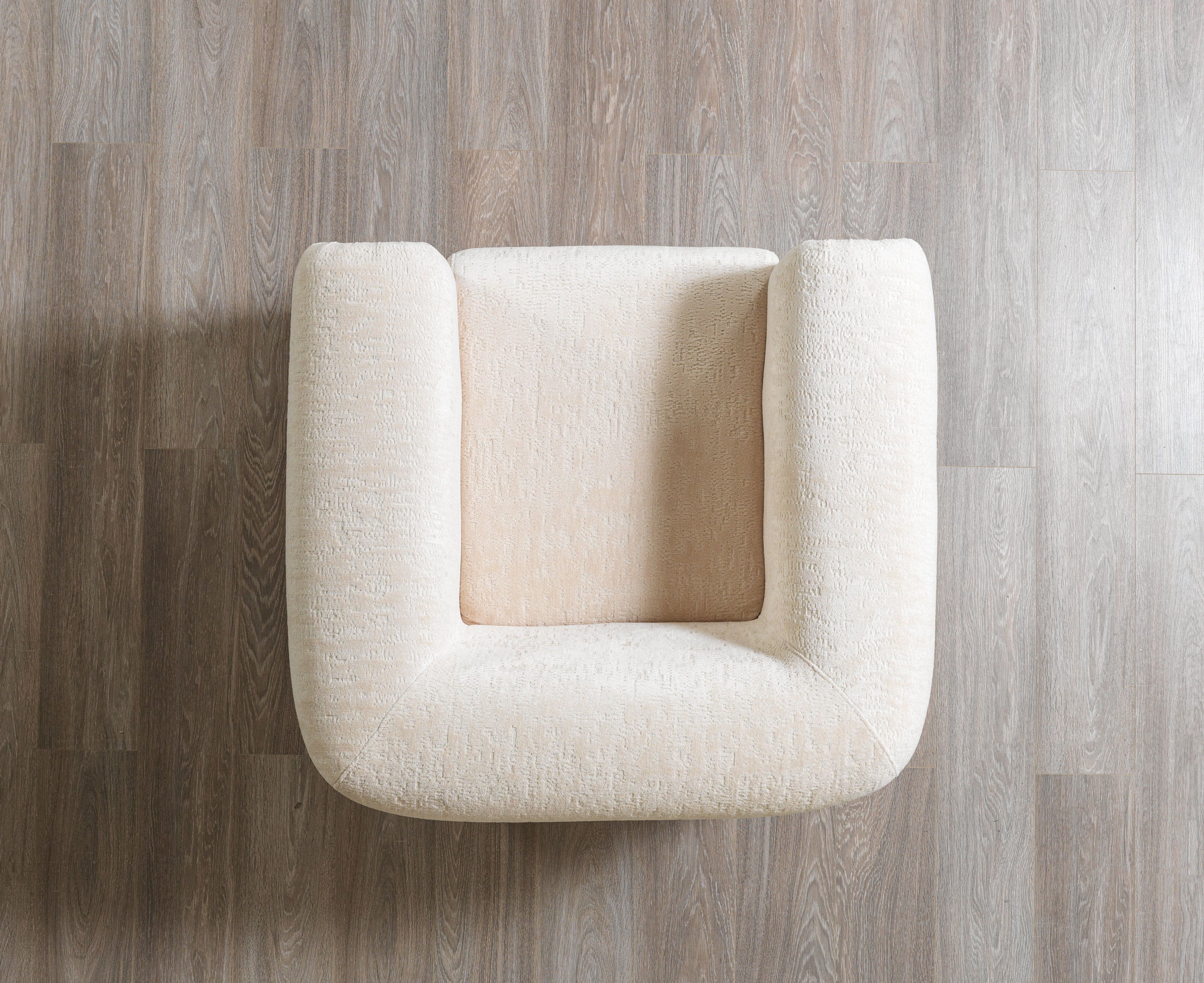 Nova Brenda Ivory Boucle Chair